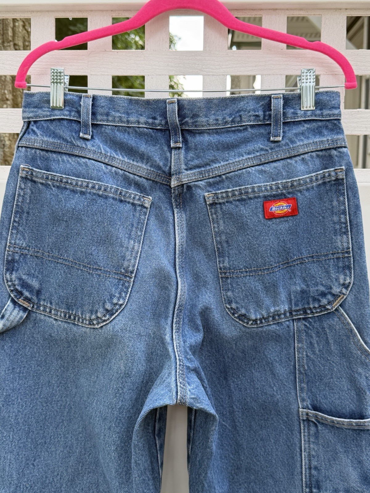 Dickie’s 7-Pocket 32×31 (actual sz.) Carpenter Blue Jeans Work Pants Hammer Loop