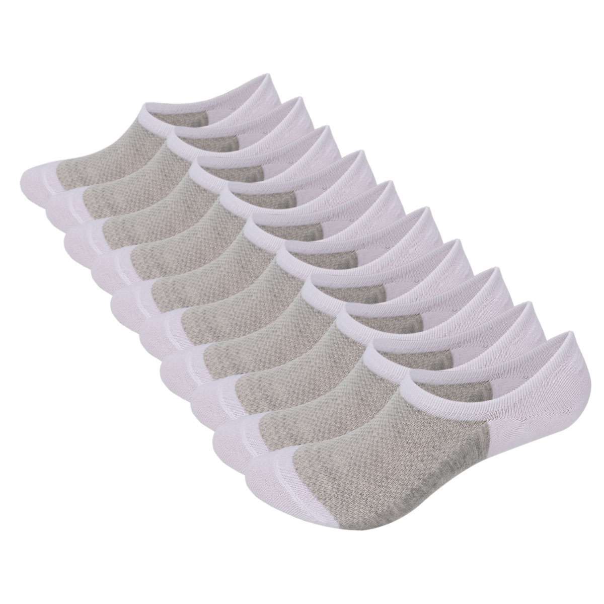 5 Pairs Mens Women No Show Invisible Nonslip Low Cut Socks