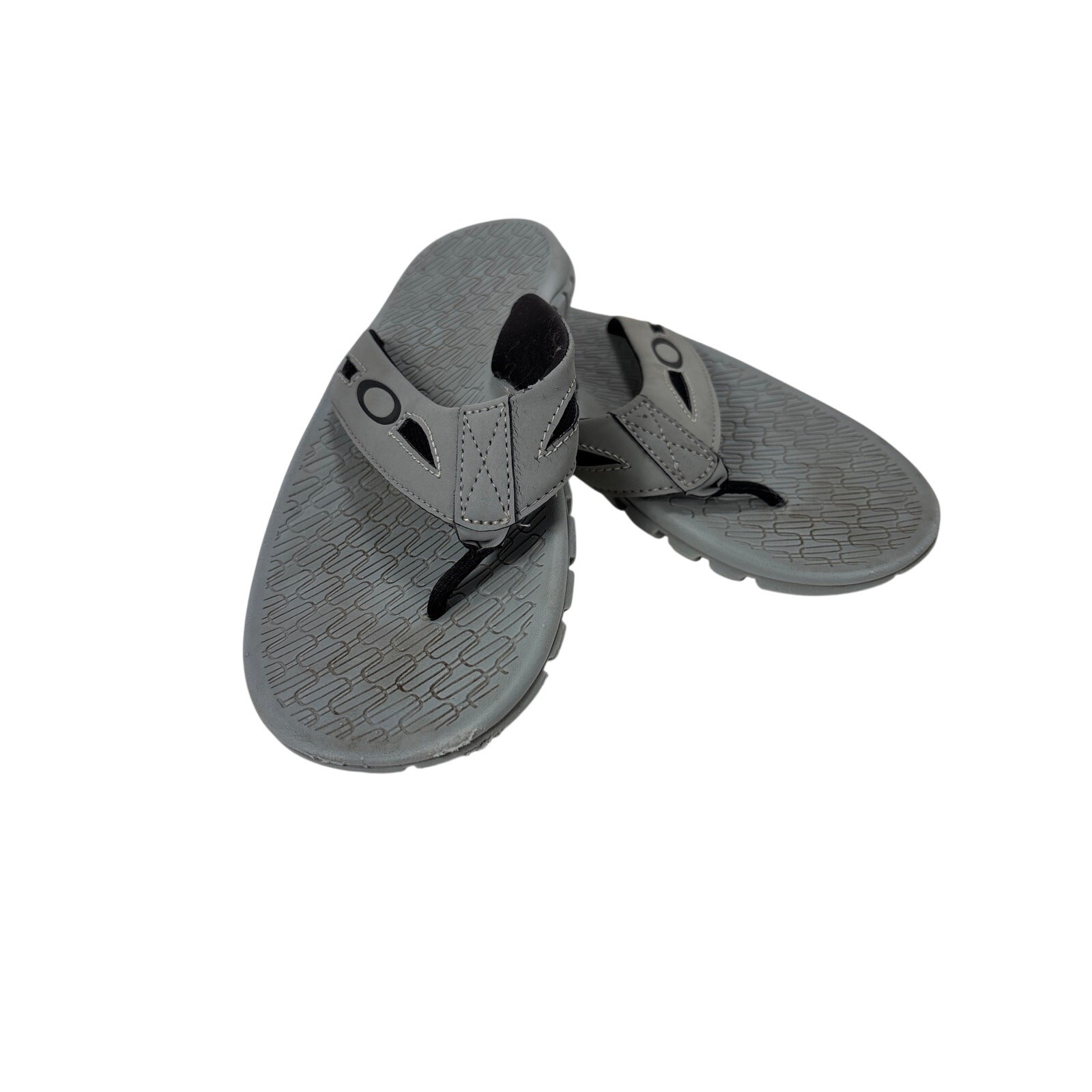 Oakley Operative 2.0 Sandals Mens Size 7 Gray Flip Flops Thong Beach Summer