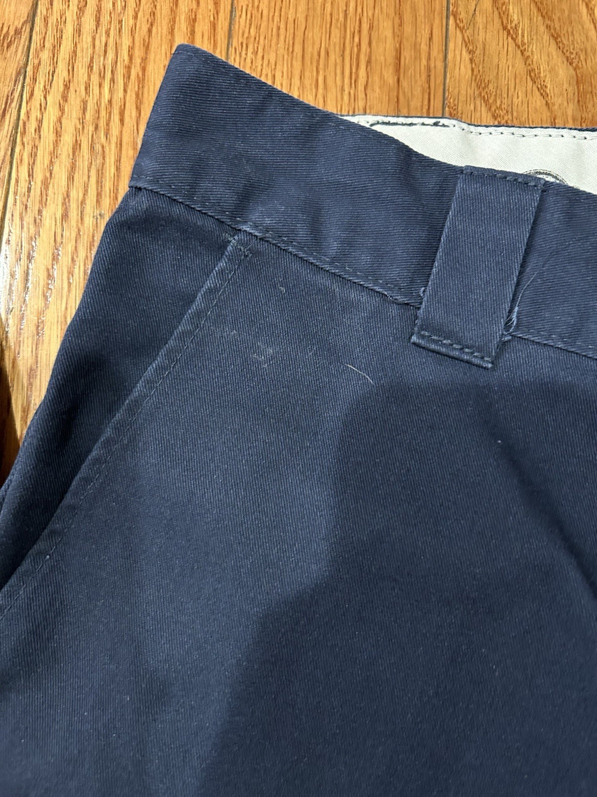 Dickies Relaxed Straight Cargo Pants Mens 32×34 Navy Blue Work Pants WP592DN