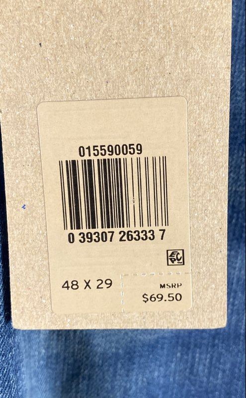 Levi’s Men’s 559 Relaxed Straight Blue Jeans Big & Tall Stretch NWT 48×29