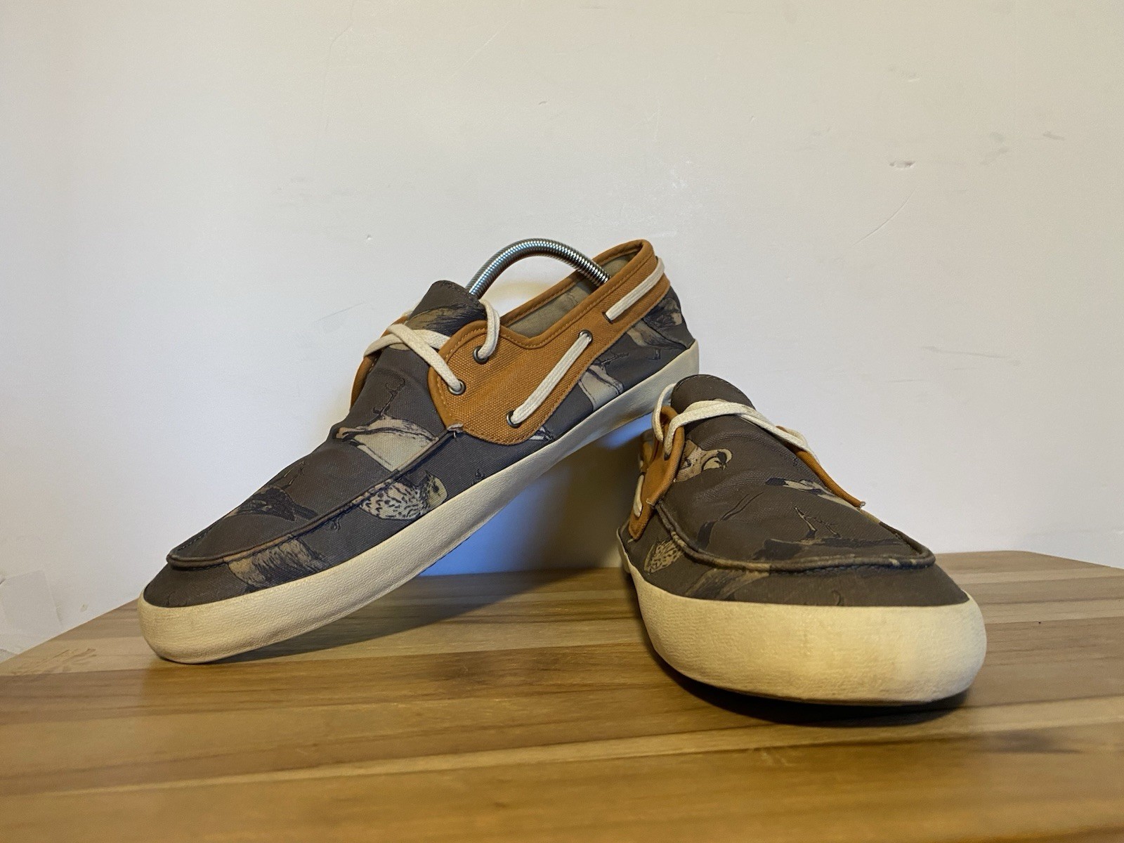 VANS Men’s Chauffeur Birds Shiitake Buckthorn Shoes Size 12 MED ~ Canvas & Nylon