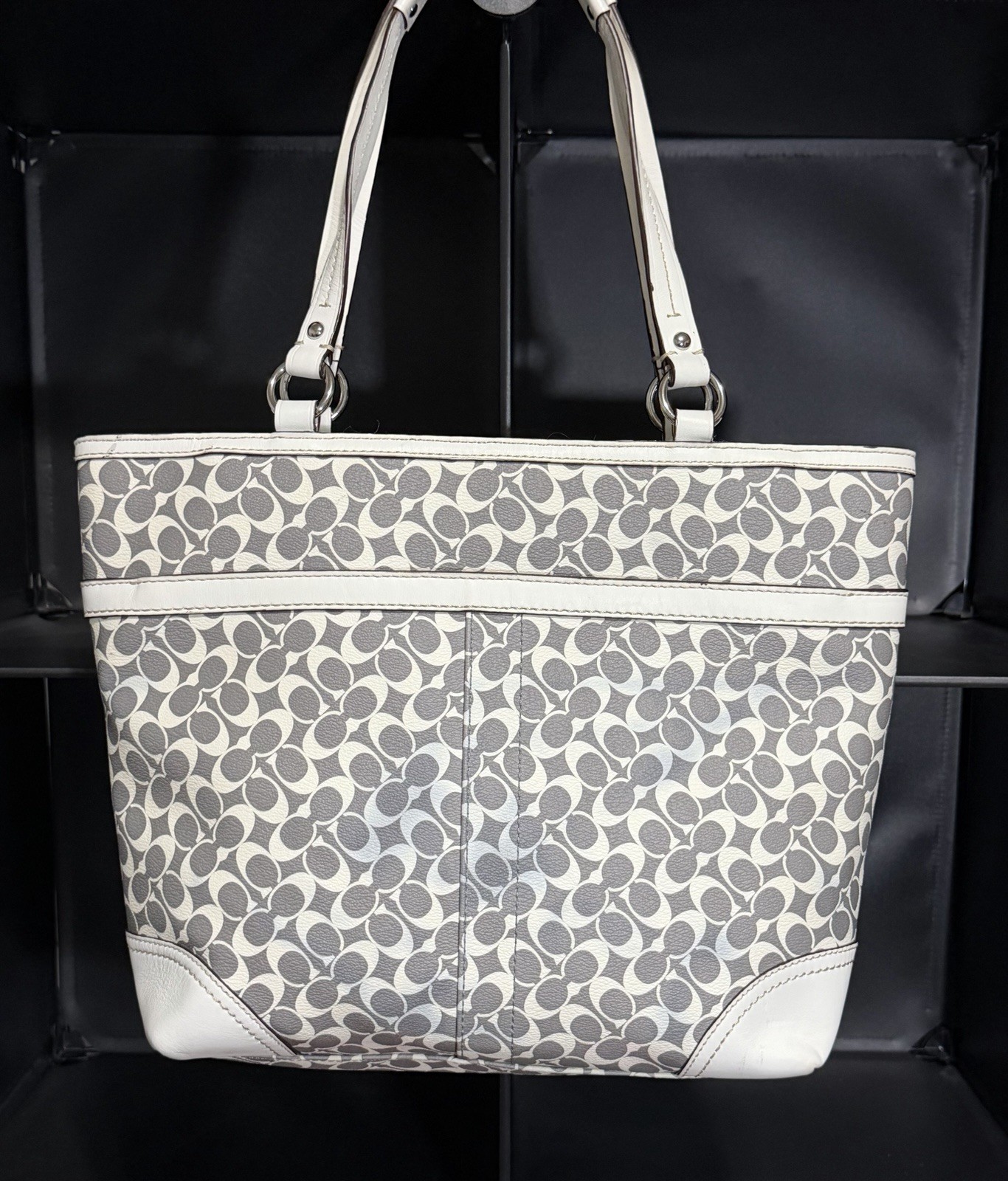 Coach Y2K | 2010 Chelsea Heritage Signature Tote Bag With Pink Strip