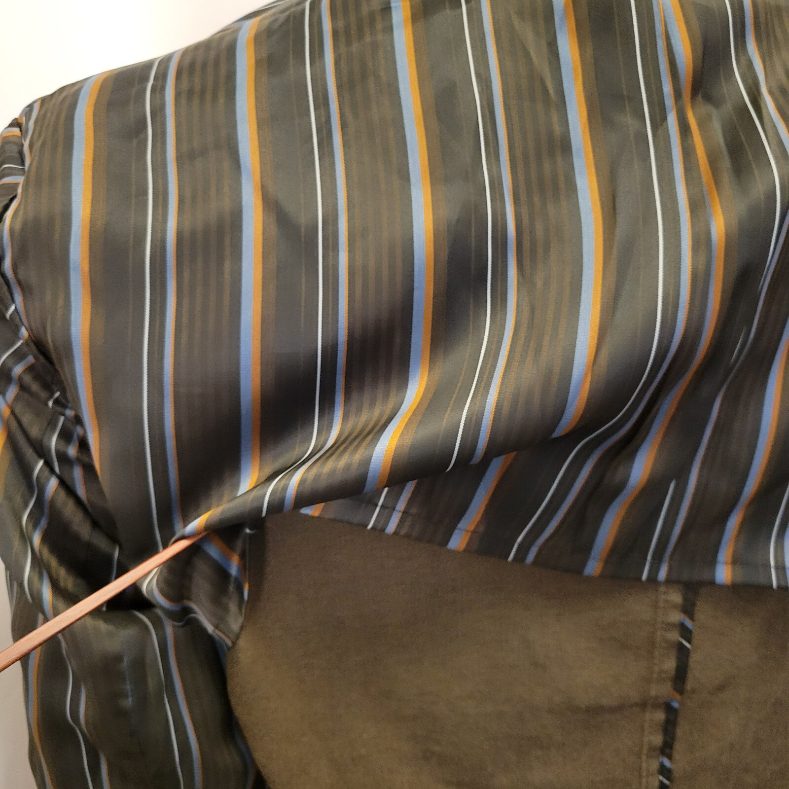 Kroon jacket mens 44R brown 97 cotton twill soft tailored double vent sport coat