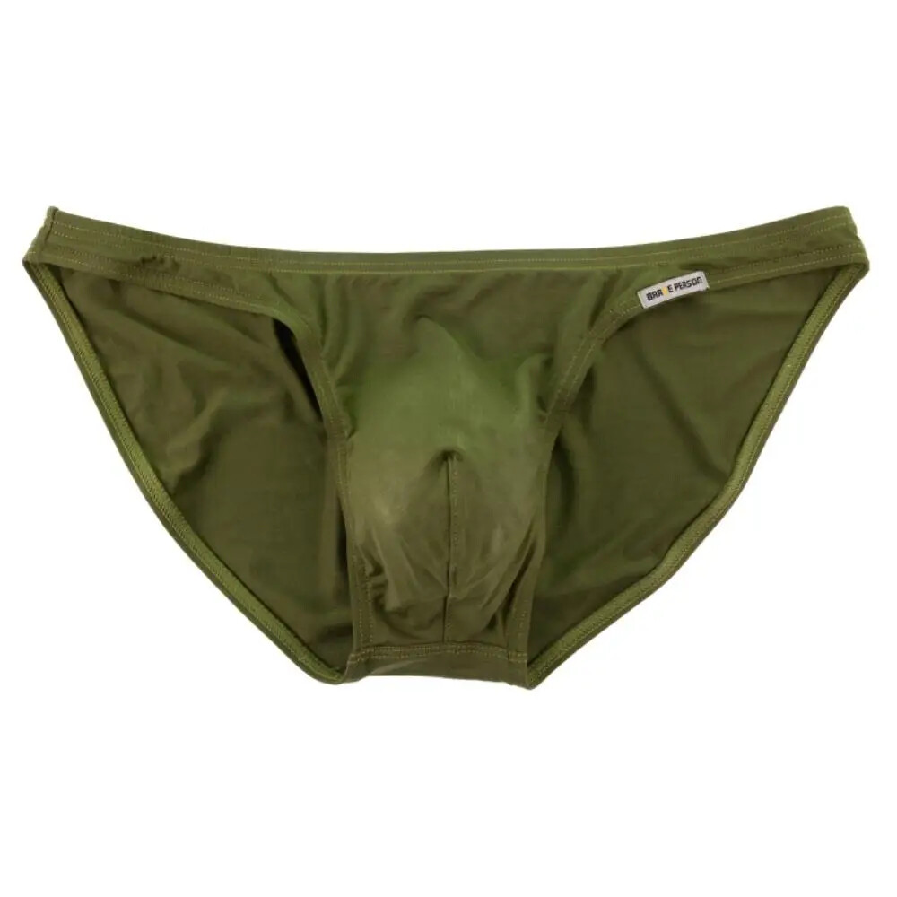 Men’s Underwear Briefs Bamboo Breathable Soft TAGLESS Sexy Bikini 12 Colors