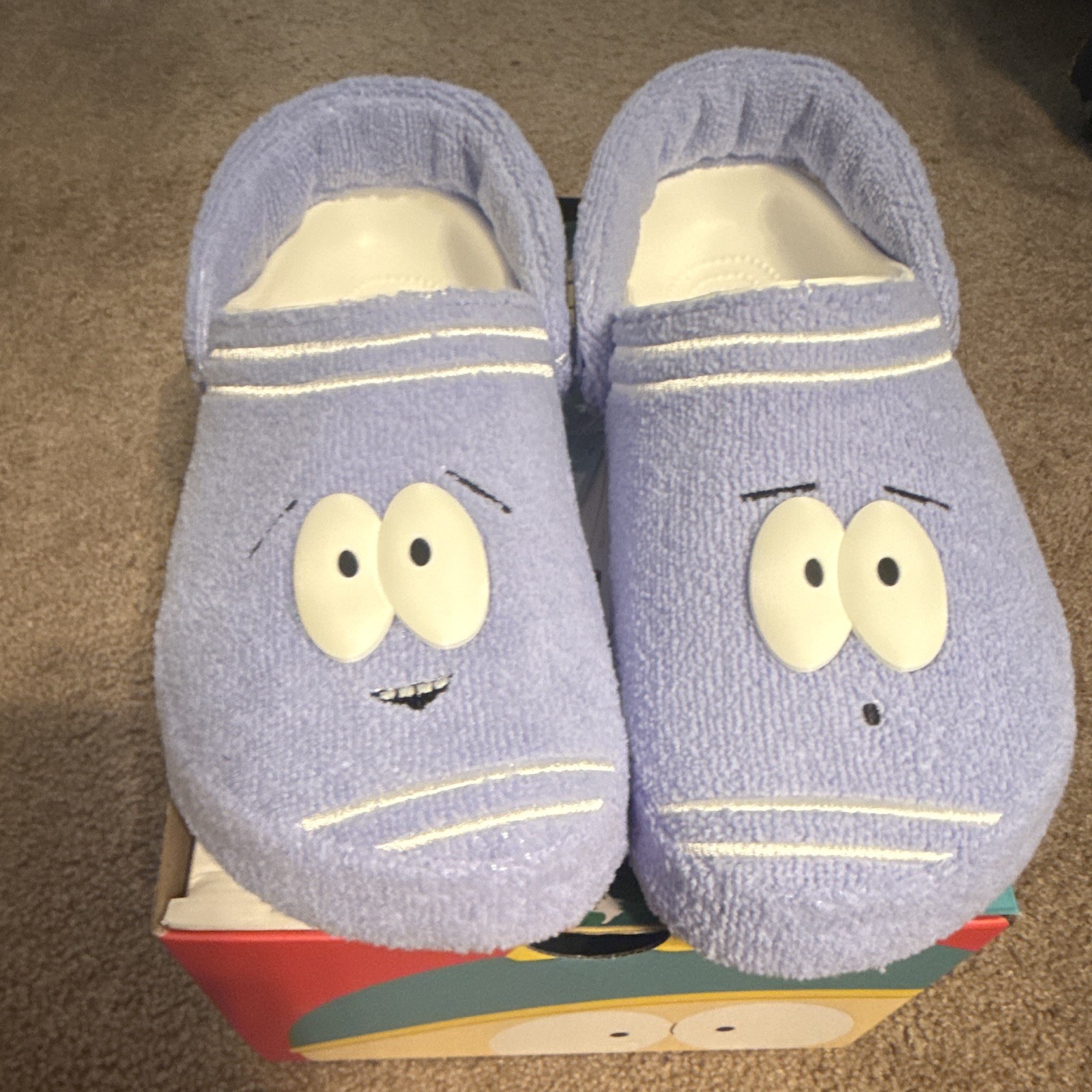 Crocs x South Park Towelie CLS Clog Blue Terrycloth Slip On US 11