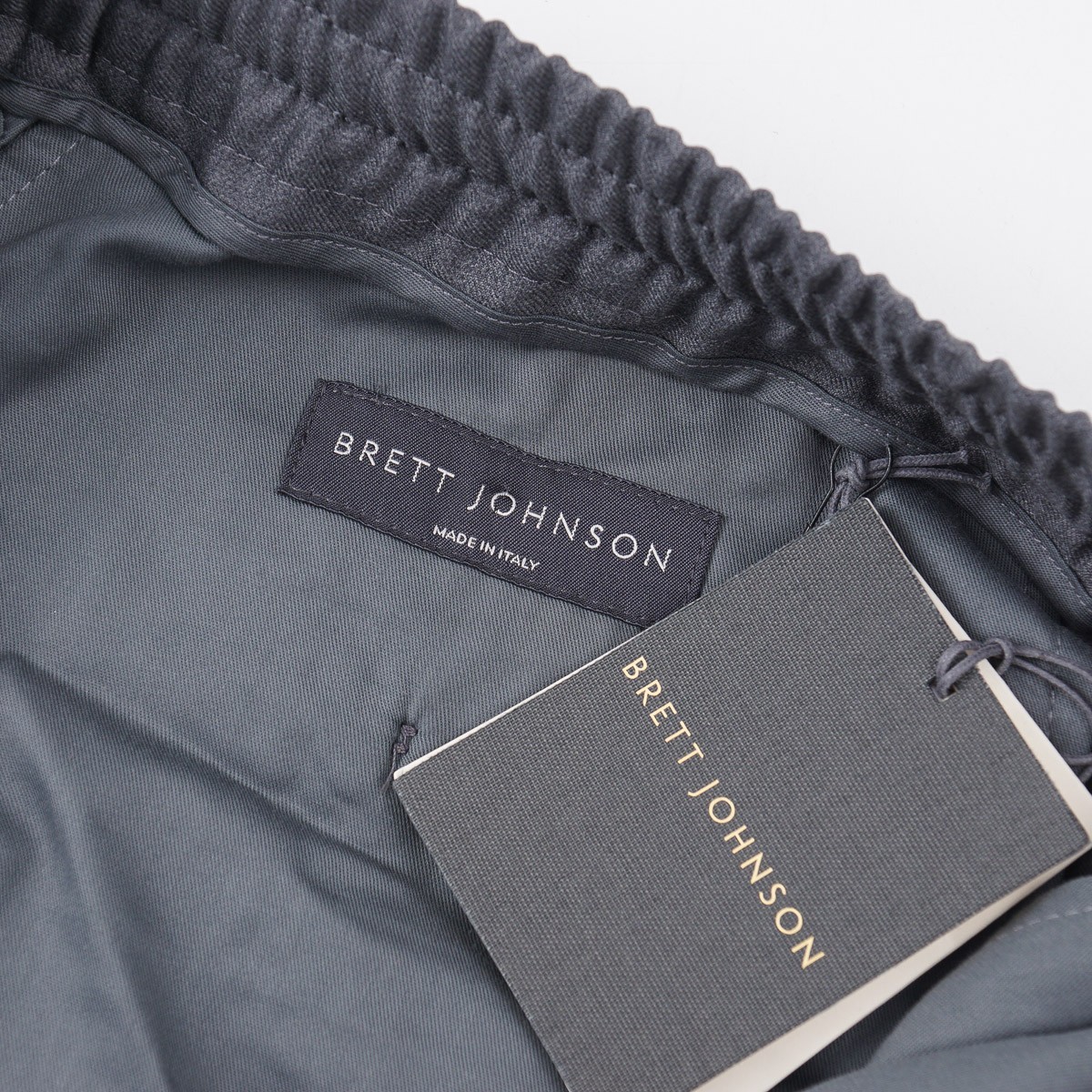 Brett Johnson Gray Extrafine Wool Drawstring Jogger Pants M 33-35 (Eu 50) NWT