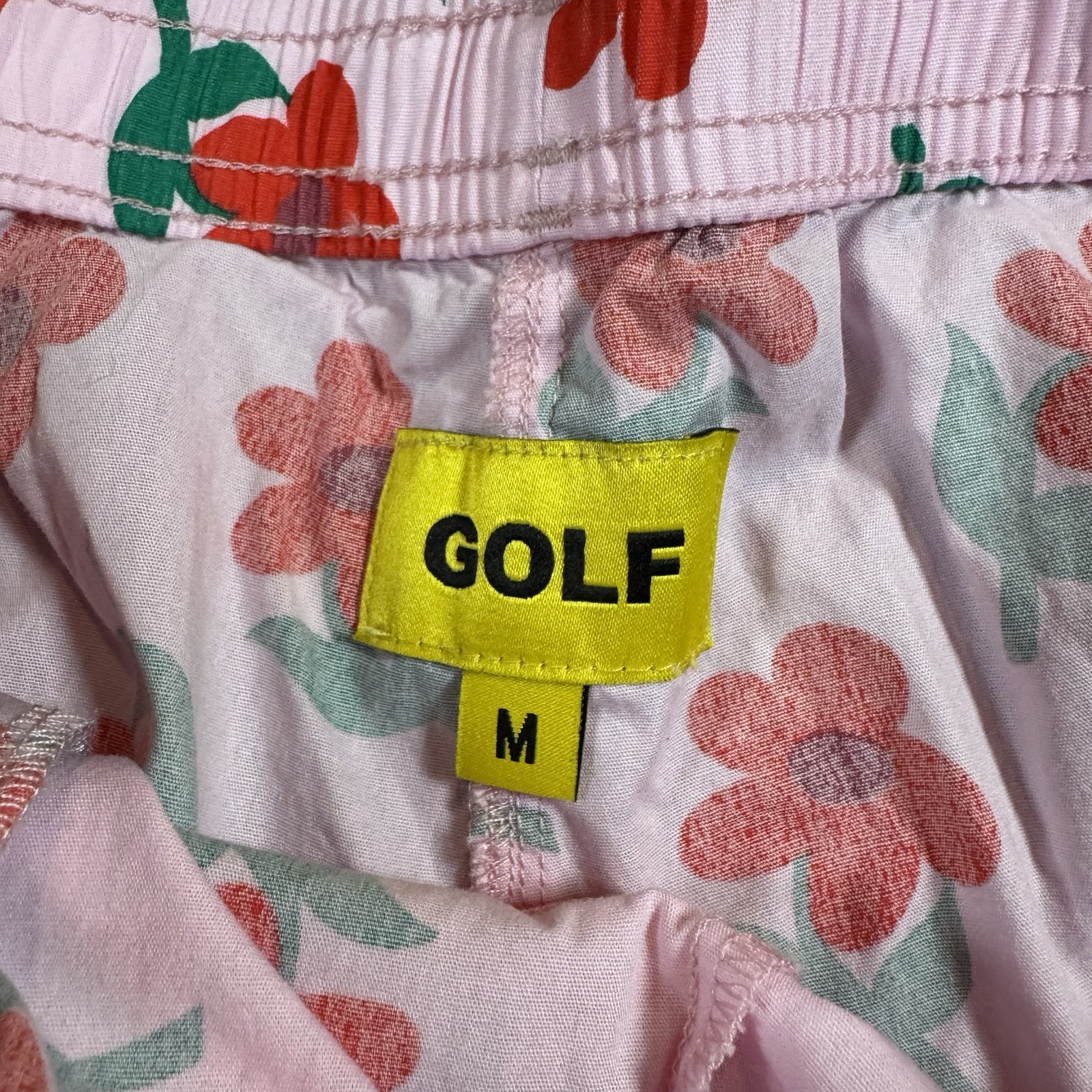 GOLF Wang Men’s Floral Print Pink Button-Front Shirt and Pant Set Medium
