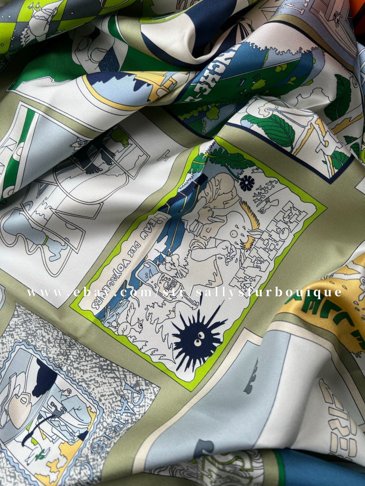 Sally Boutique 18 Momme Twill Silk Wrap Scarf Travel Print Double Face Shawl 35″