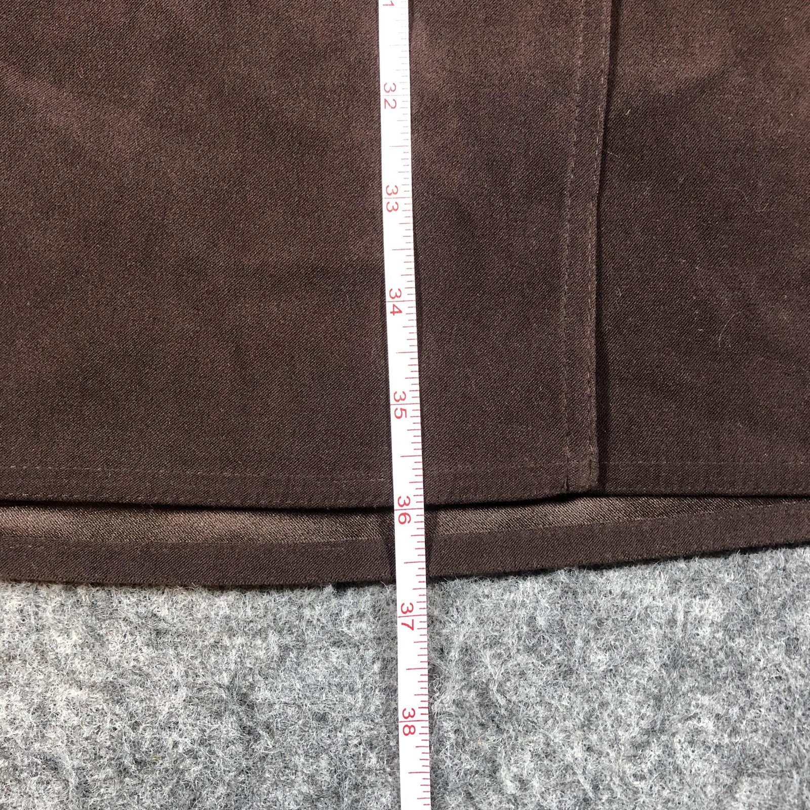 Talbots Skirt Womens 10 Brown Wrap Maxi Buckle Strap Stretch Workwear Career