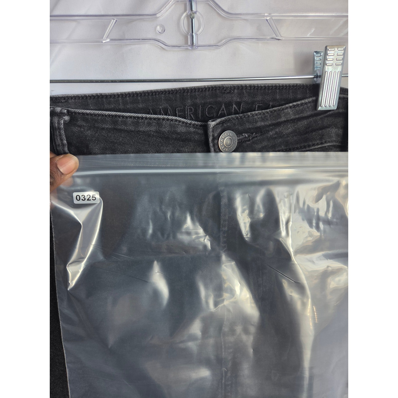 American Eagle Airflex+ Black Jeans Mens Real Good Stretch Denim