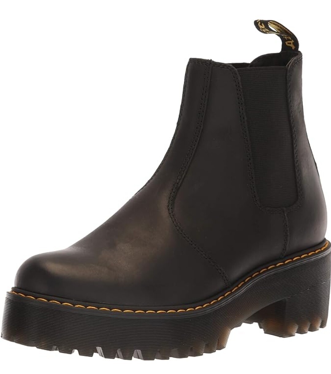 🔥 Dr. Martens Rometty Chelsea Black Burnished Wyoming – Women’s – Size 7 NIB
