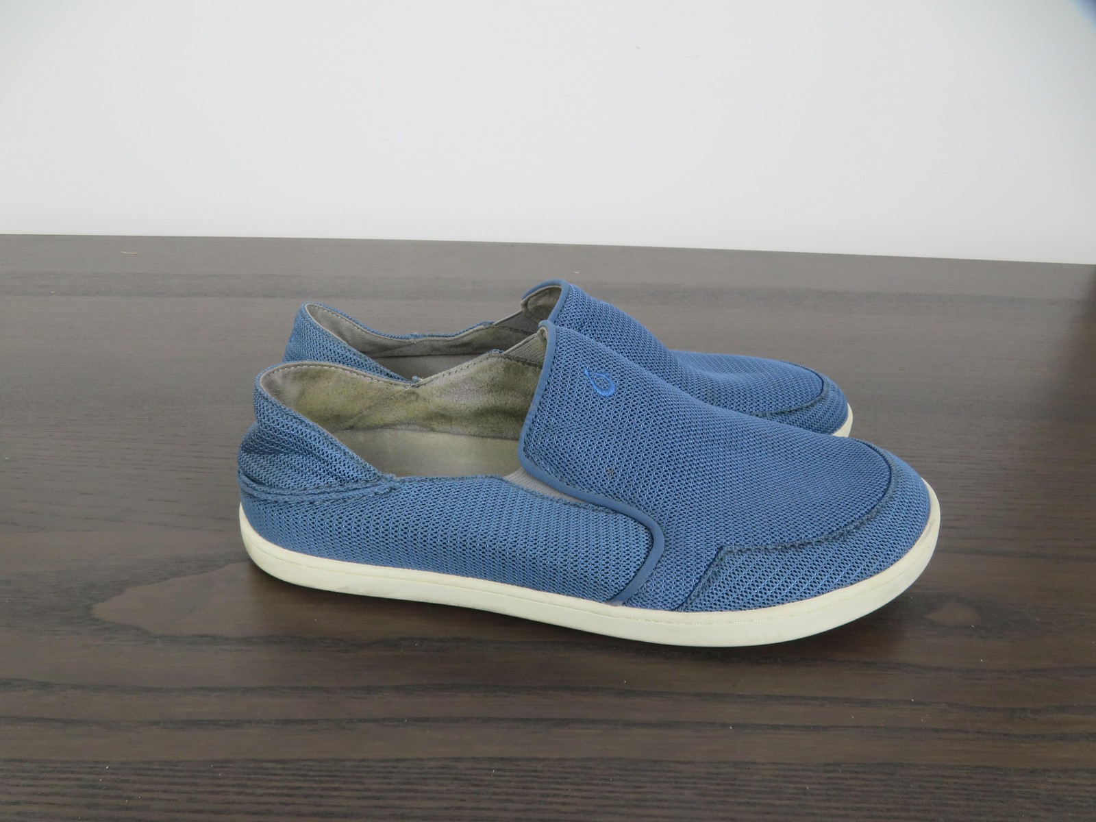 OluKai Nohea Mesh Shoes Mens Size 11 Blue Slip On Loafer Comfort Casual