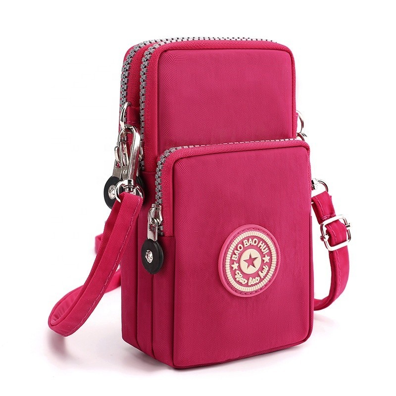 Women Crossbody Cell Phone Purse Sport Running Wallet Shoulder Bag Canvas Pouch