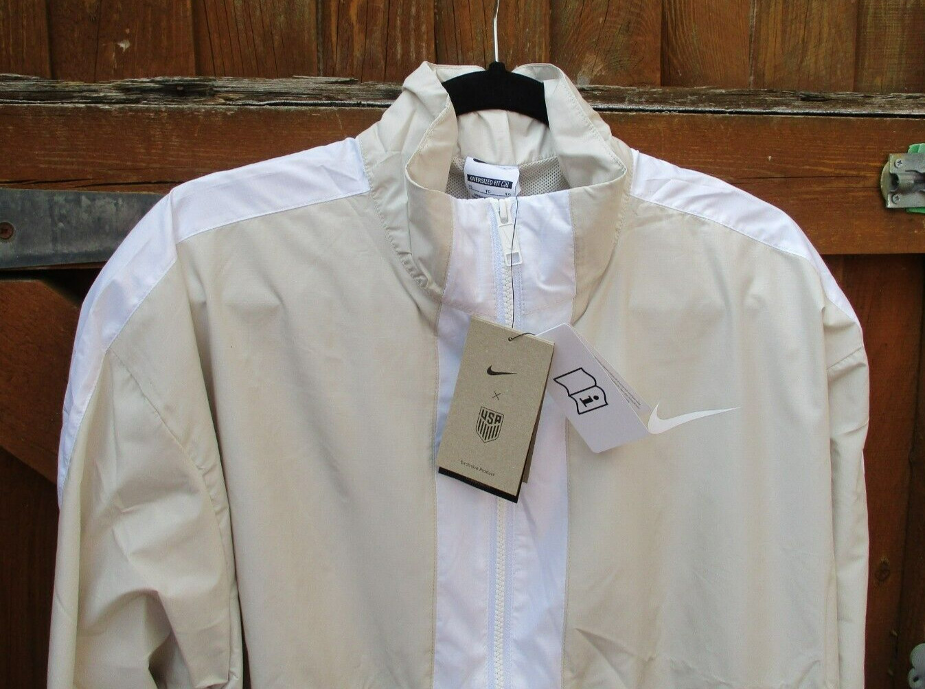 Ladies Designer Nike USA Jacket Full Zip Outdoor Lightweight Top XL 48″ Chest