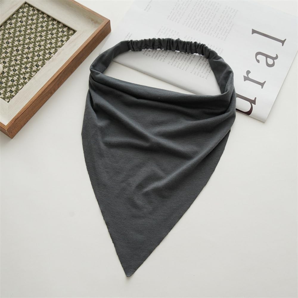 DINPREY Long Hair Scarf Large, Black,grey,khaki,beige,brown,deep Grey
