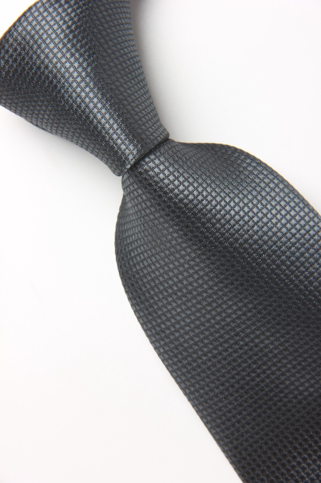 New Classic Checks Plaids Gray JACQUARD WOVEN 100% Silk Men’s Necktie Tie