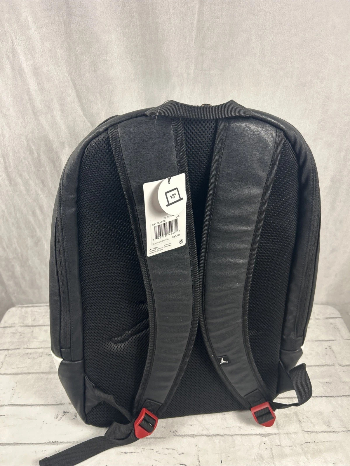 BNWT JORDAN RETRO 12 TAXI PLAYOFF BLACK WHITE BACKPACK 9A1773-F66 NEW WITH TAGS
