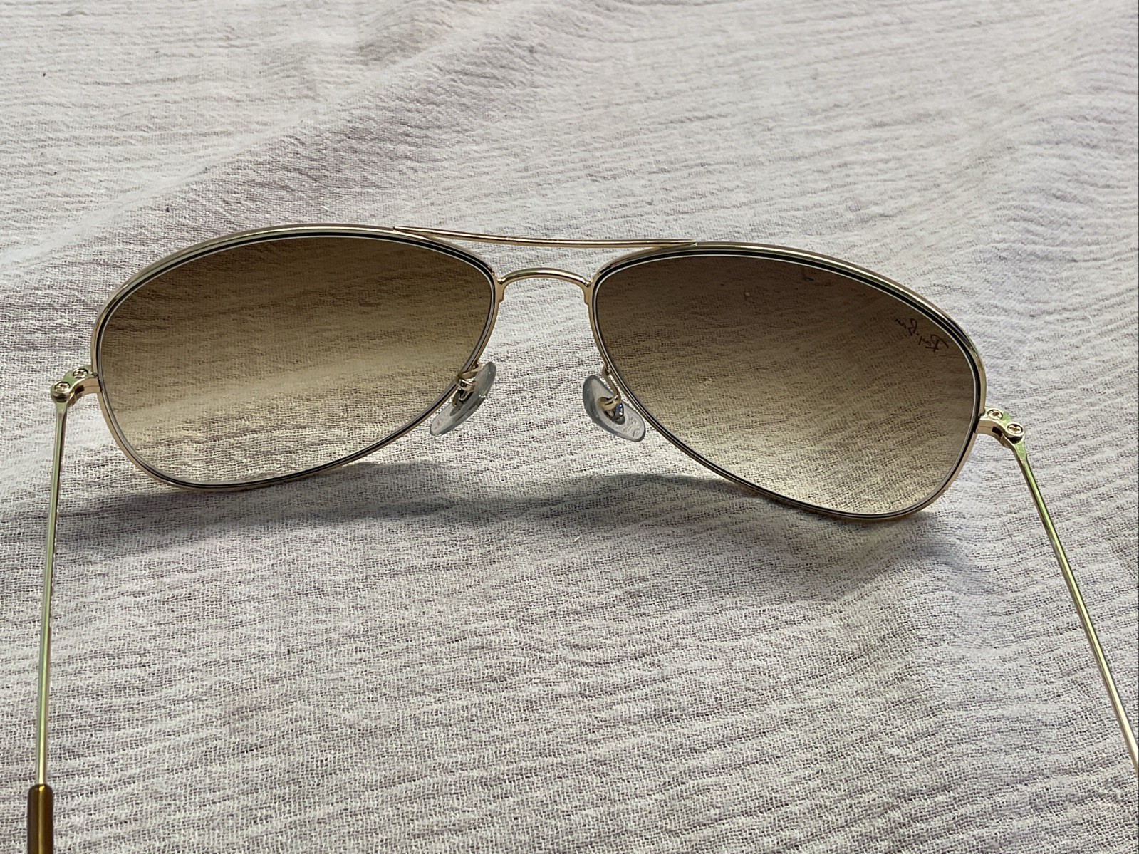 Ray-Ban Cockpit RB3362 00151 Gold Crystal Brown Gradient Sunglasses