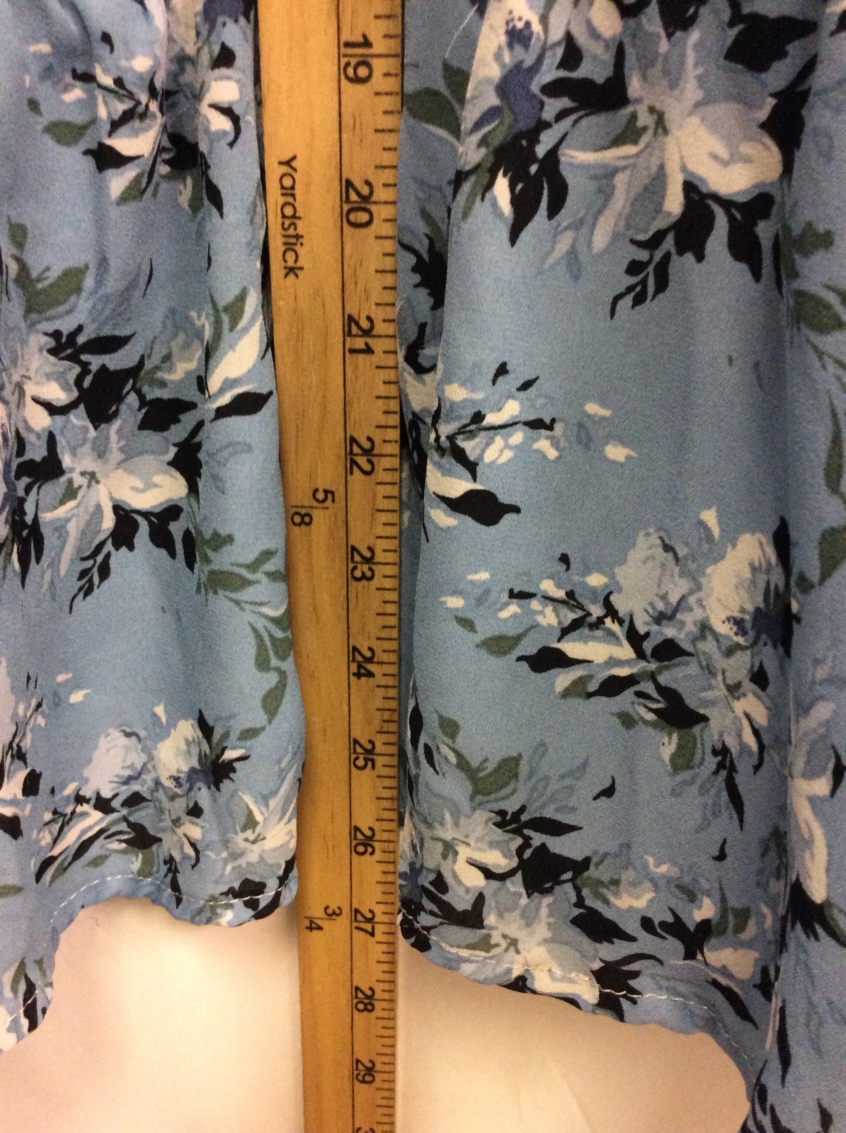 A love Story Blue Floral Top Size XL