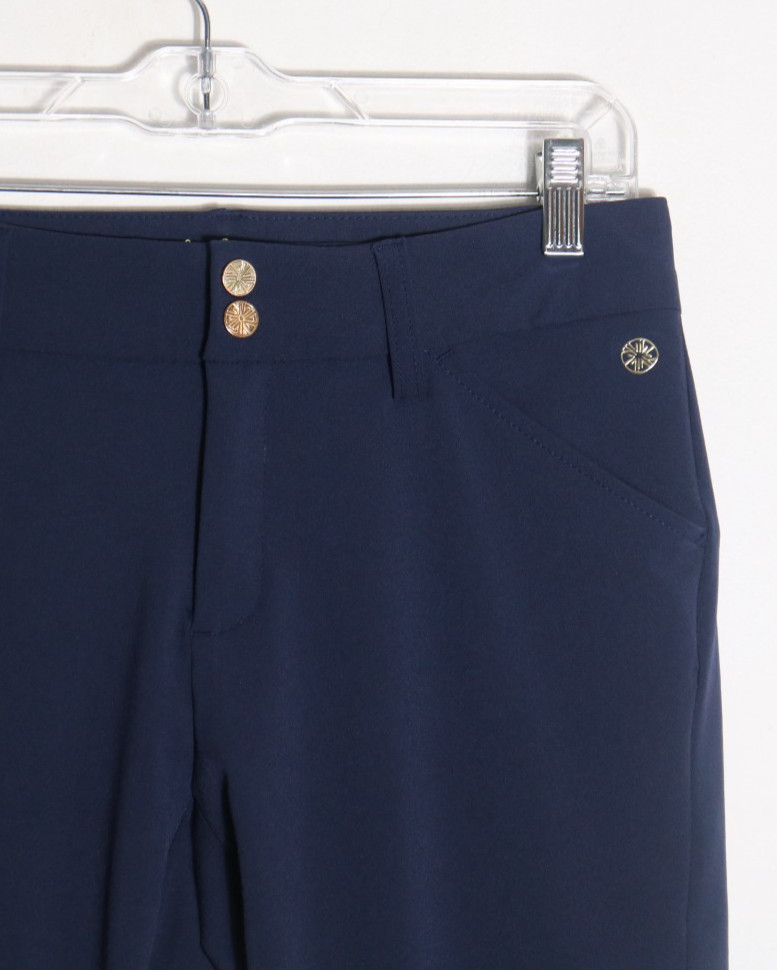 Lilly Pulitzer Luxletic Cameron 28″ Pants Womens 4 Navy UPF 50 Stretch Skinny