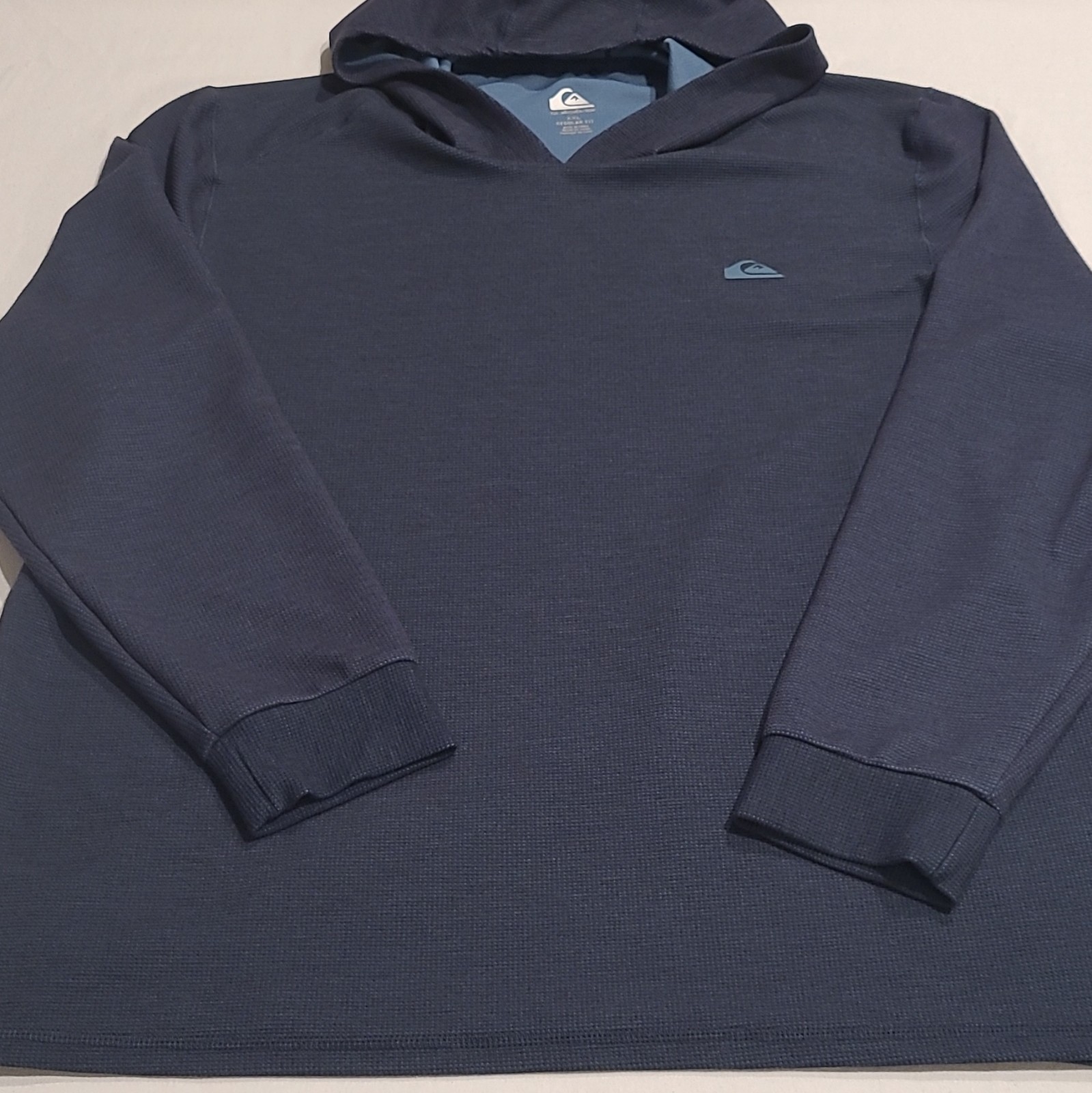 QuikSilver Men’s Blue Long Sleeve DRYFLIGHT Hooded Shirt Size XXL