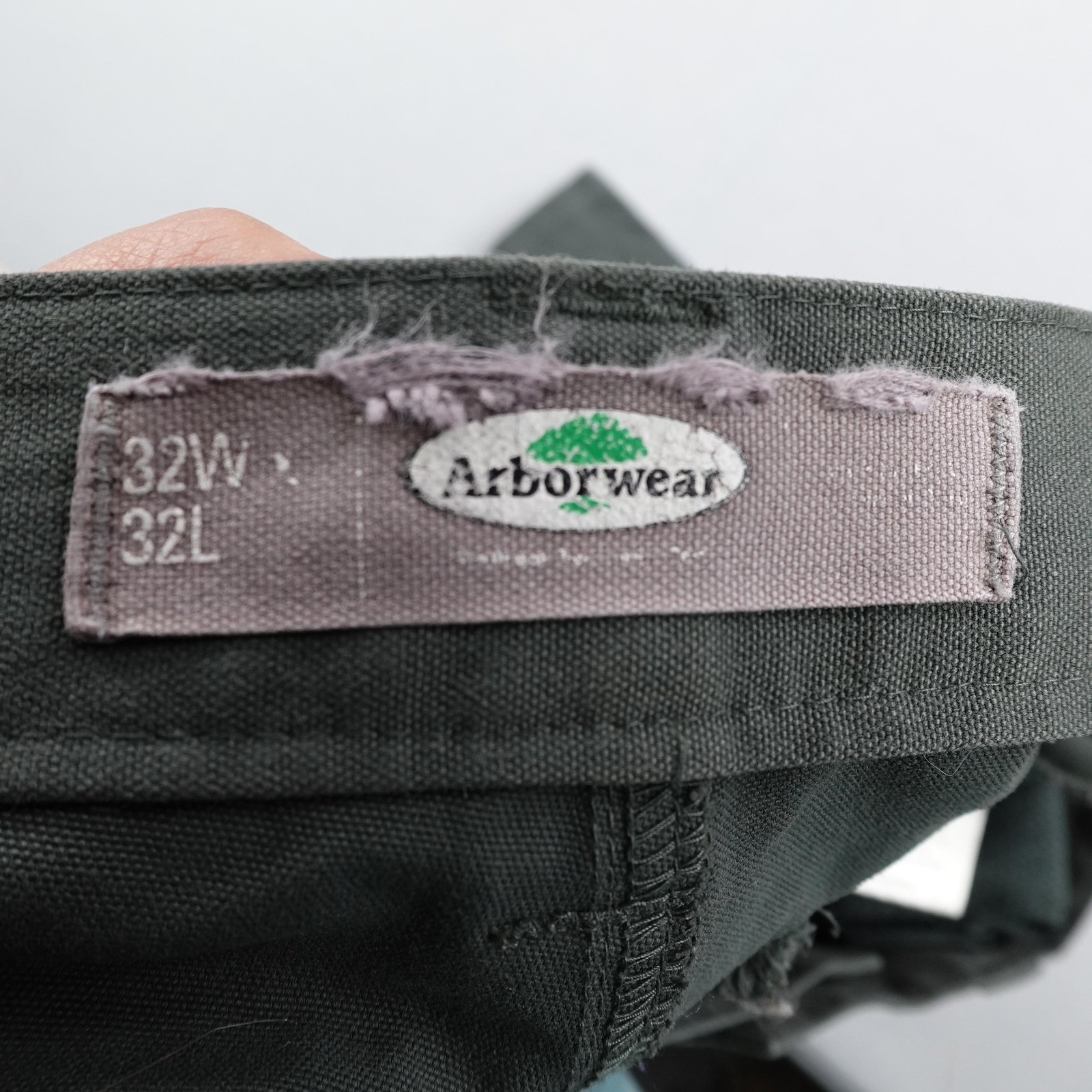 Arborwear Pants Mens 32×32 Green Cargo Canvas Nylon Chainsaw Tree Trimmer Work