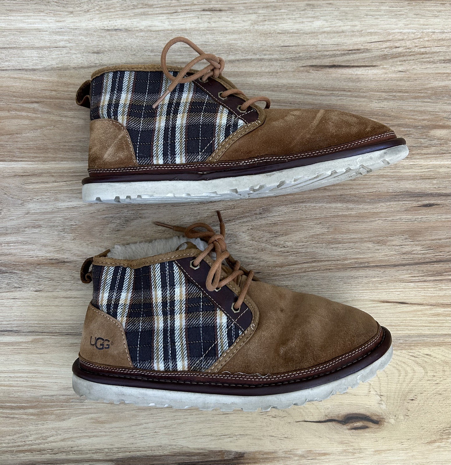UGG + Pendleton Neumel Boots for Men, Size 9 – Chestnut and Plaid