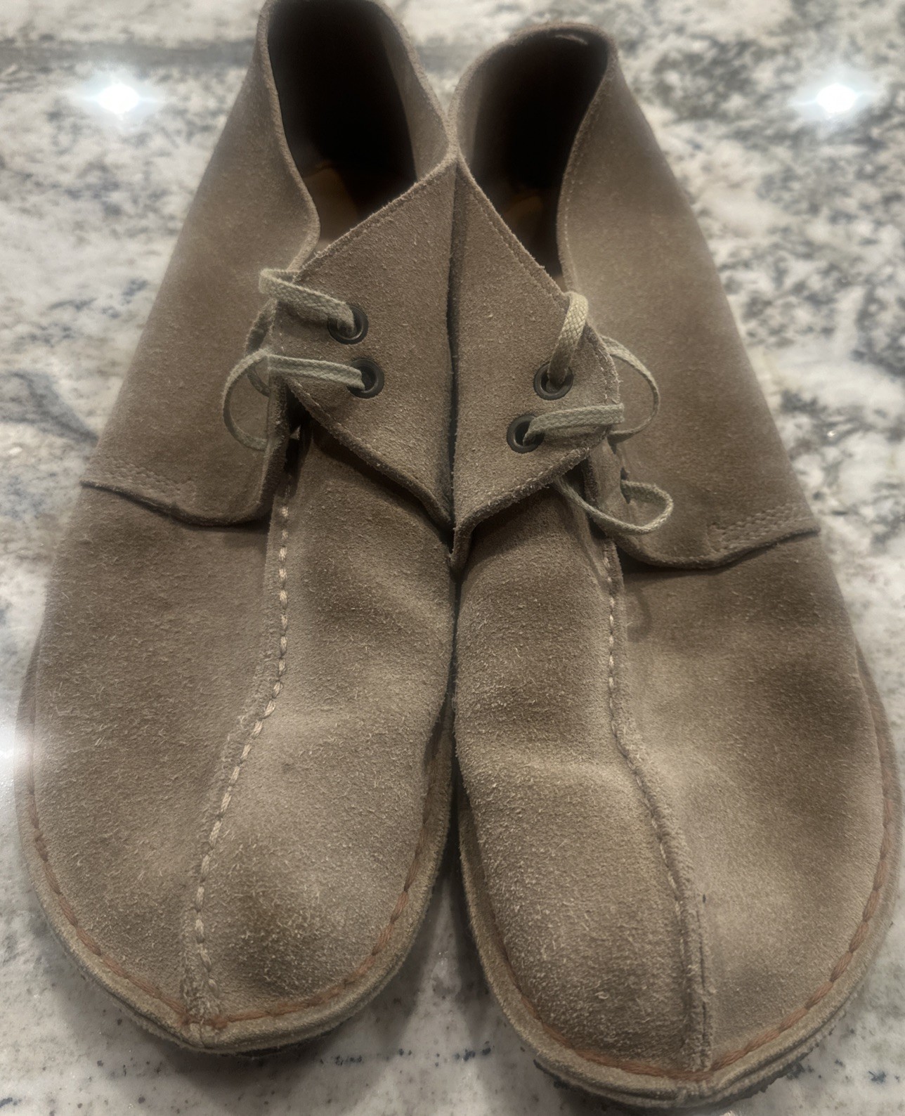 Clarks Desert Trek Boots (Sand Suede) US Size 9 Pre Owned