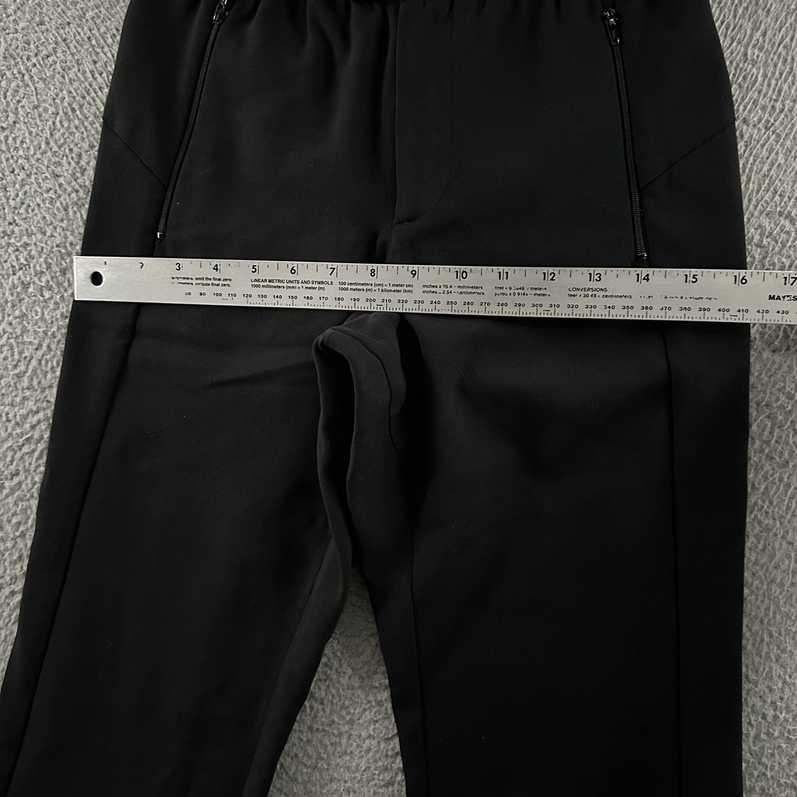 Paskho Womens Pants Black Size XS Mid Rise Tapered Made In USA