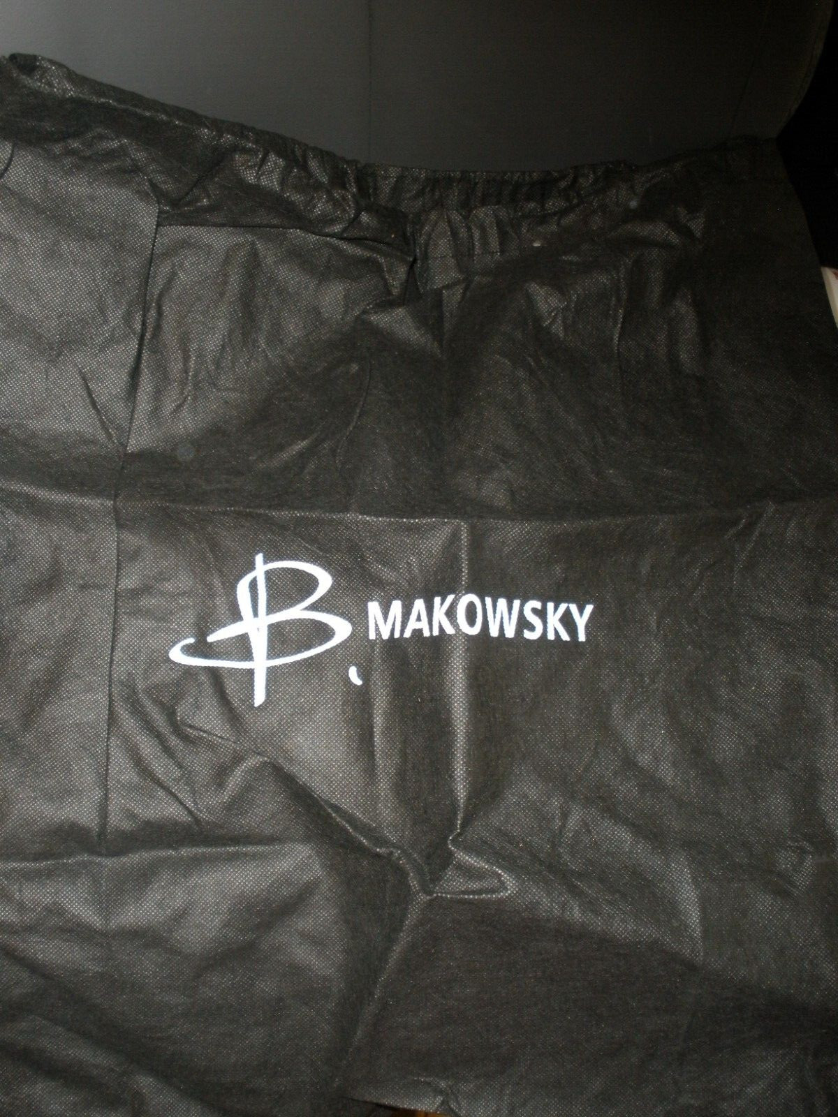 B. Makowsky Protective Dust Bag ONLY 20″x22″ EUC Black (P43)