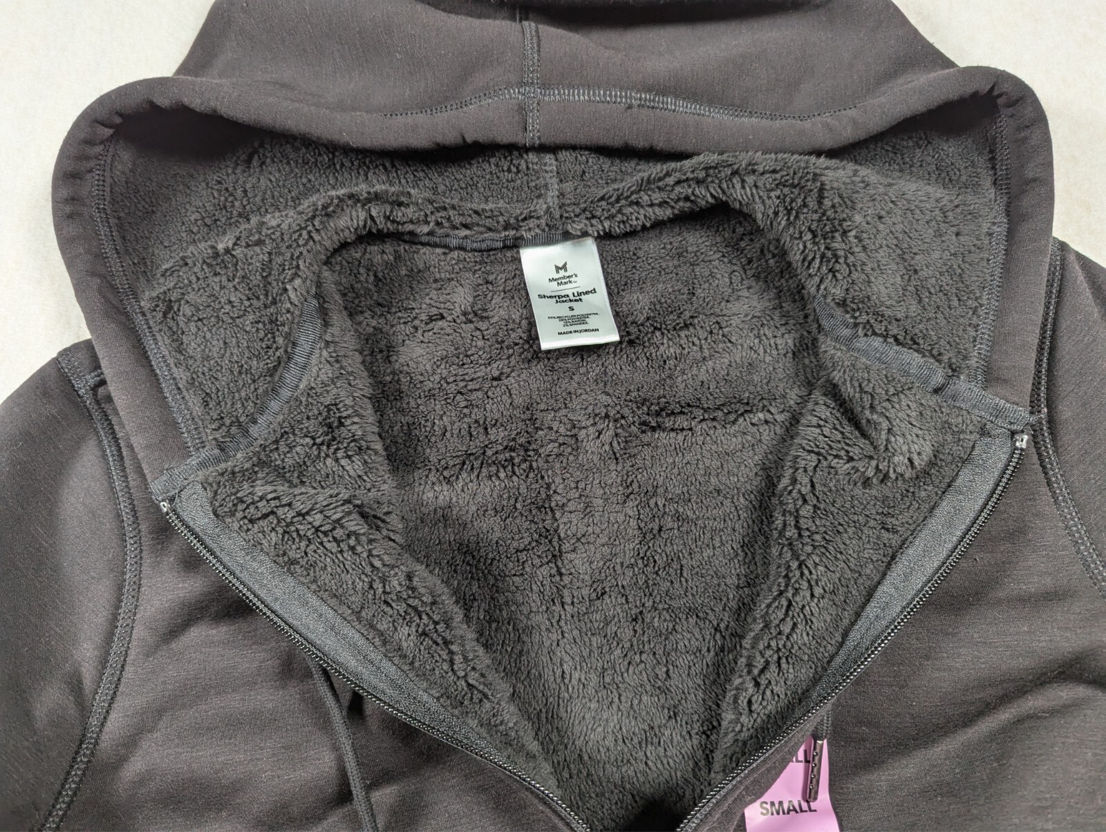Member’s Mark – Women’s – Full-Zip – Super Soft – Sherpa Lined Jacket – Size S
