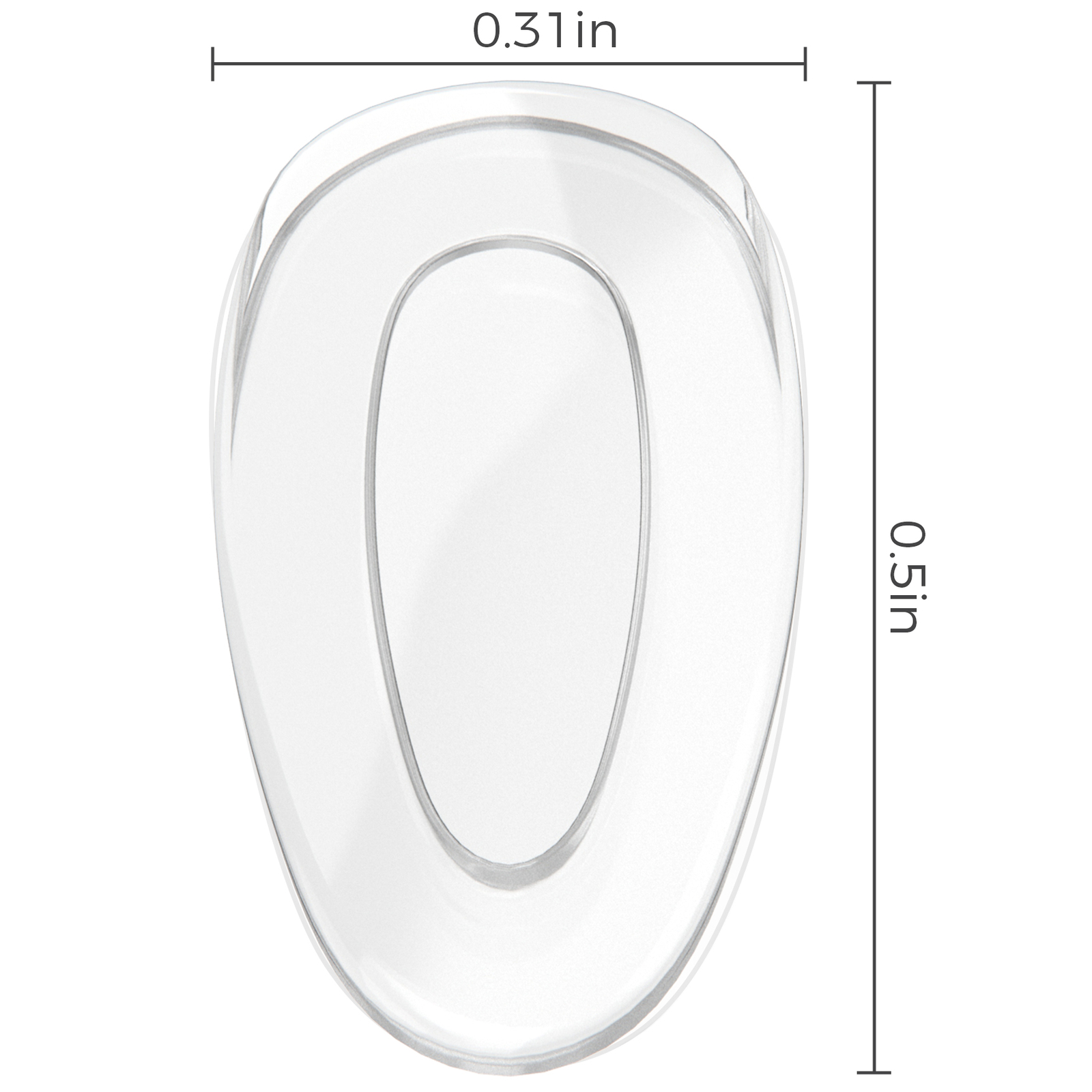 Silicone Replacement Crystal Clear Nose Piece For-Oakley Conquest/Crosshair 2015