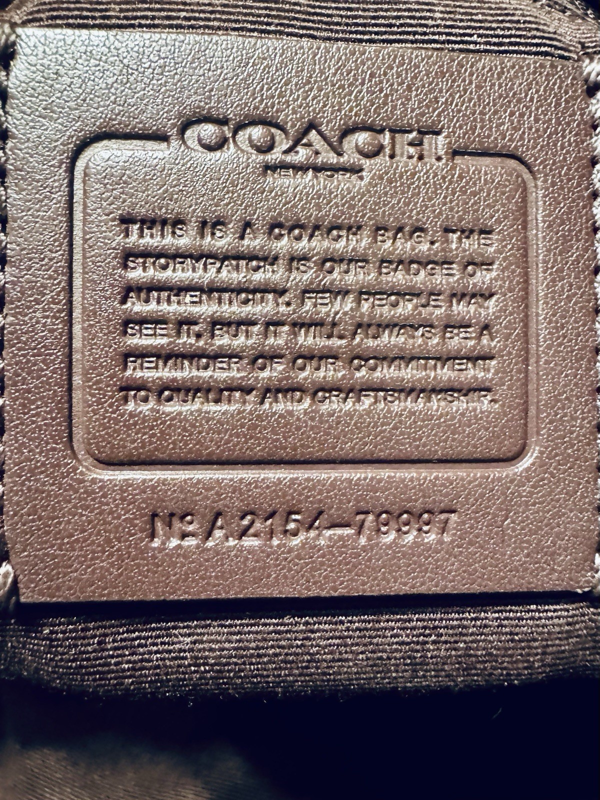 Coach Prairie Handbag Gray Satchel W/22 Inch Strap Pebbled Leather Bag