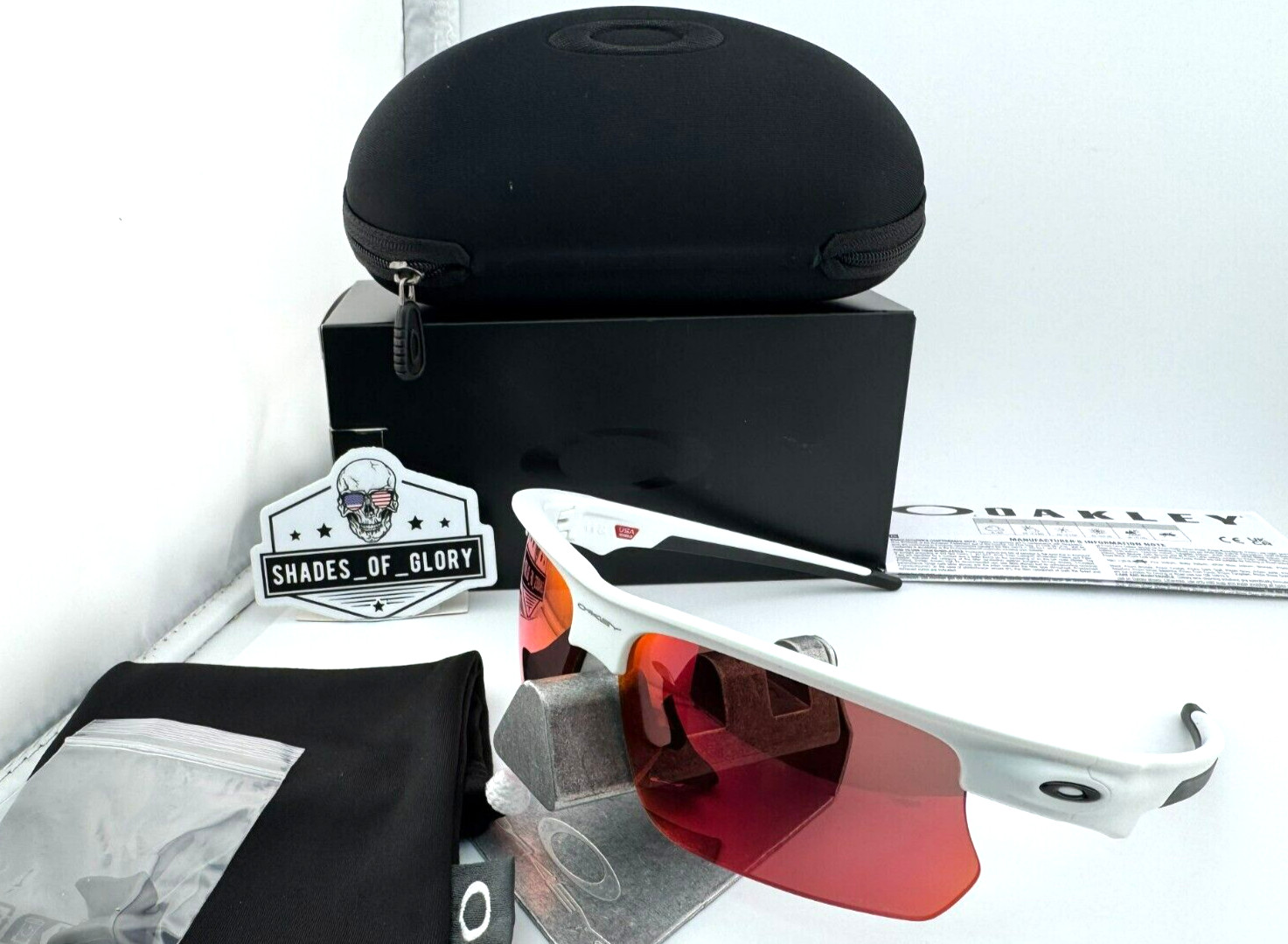 OAKLEY BISPHAERA MATTE WHITE WITH PRIZM FIELD SUNGLASSES OO9400-10 AUTHENTIC NEW