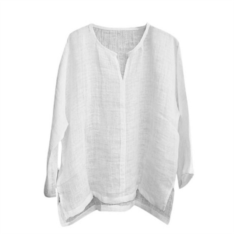 Tunic Pullover Shirt Tees Tops T-Shirt Summer Men Cotton Linen V Neck Loose