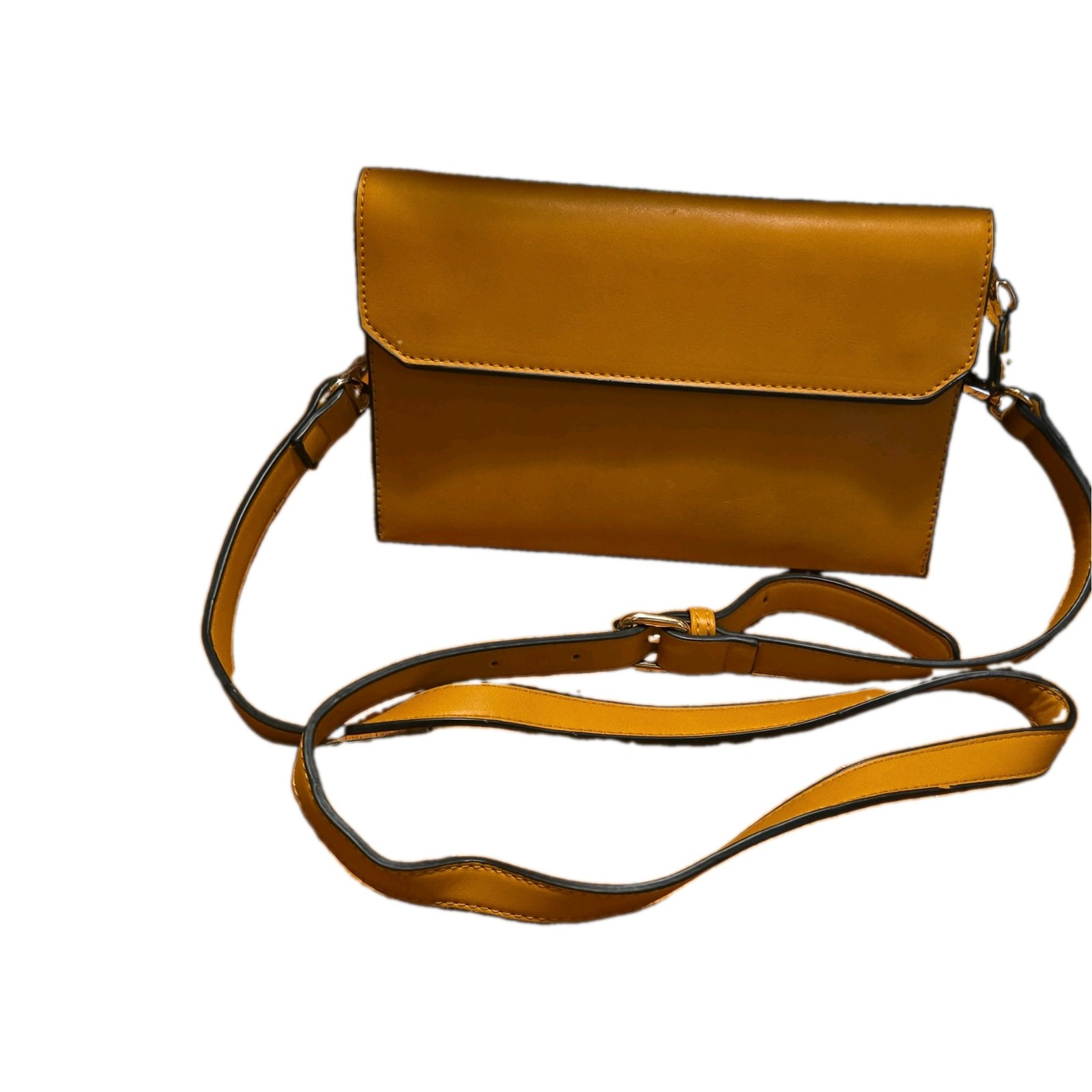 Isabelle Women’s Brown Crossbody Bag Magnetic Flap Zip Adjustable Strap Small