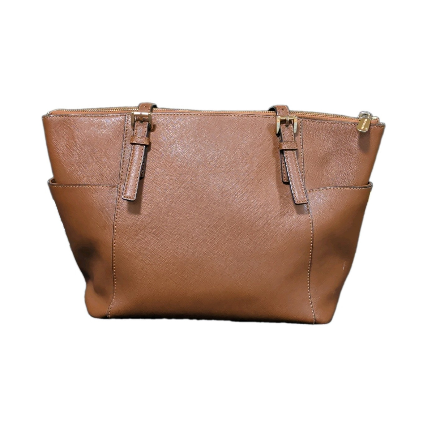 Michael Kors, Jet Set Brown Leather Tote Bag / Purse MK 3052GTTT8L