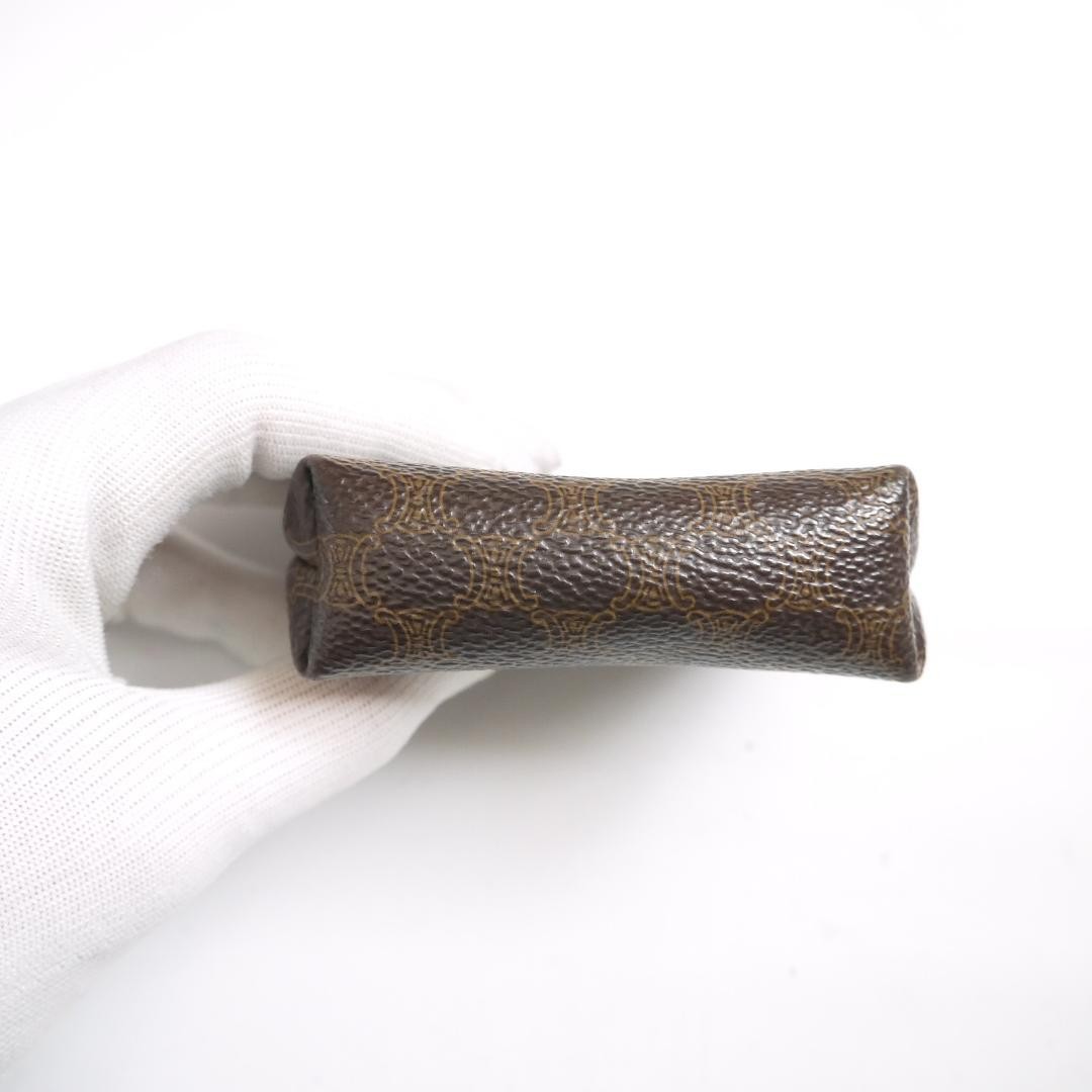 Celine Macadam Pattern All Over Leather Coin Case
