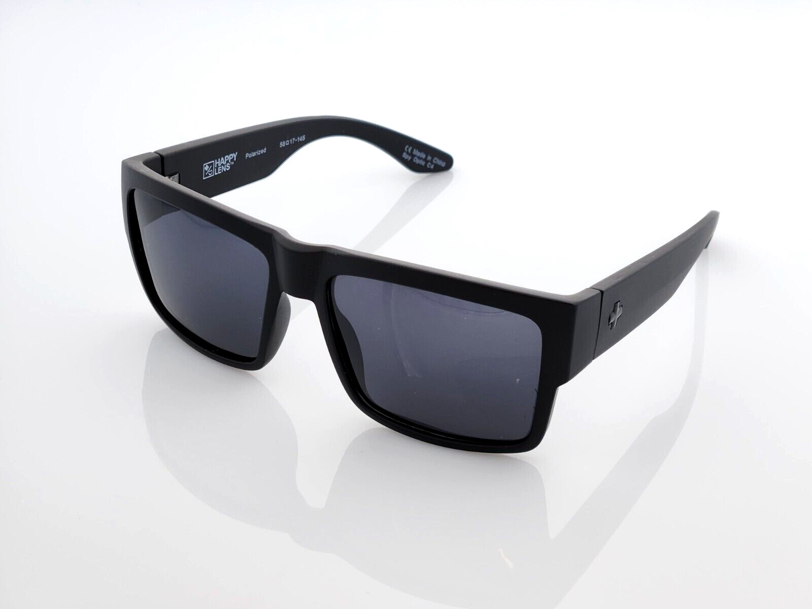 Spy+Optic Cyrus Polarized Sunglasses Matte Black Dark Smoke Lens NEW B-Stock