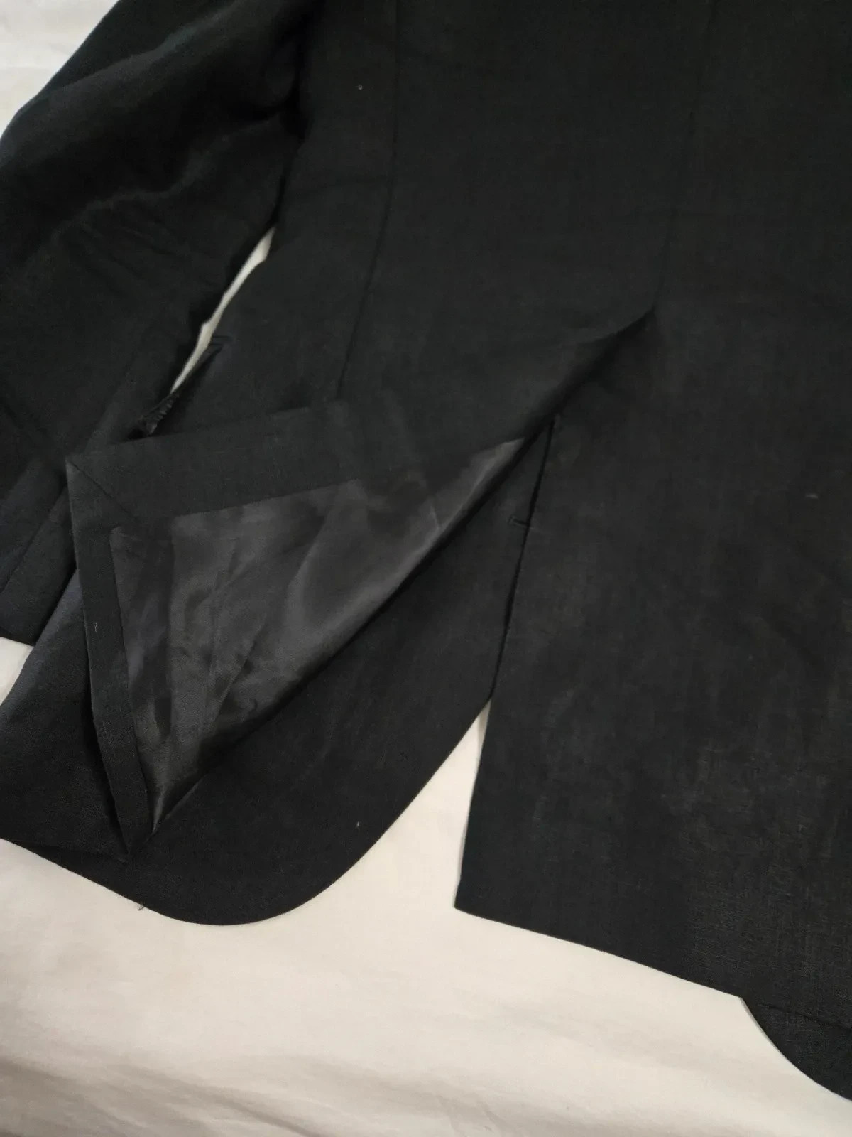 Husbands Paris Black Linen Suit EU 48 / 40 US 38 / 30 Gucci Vault Archive Rare