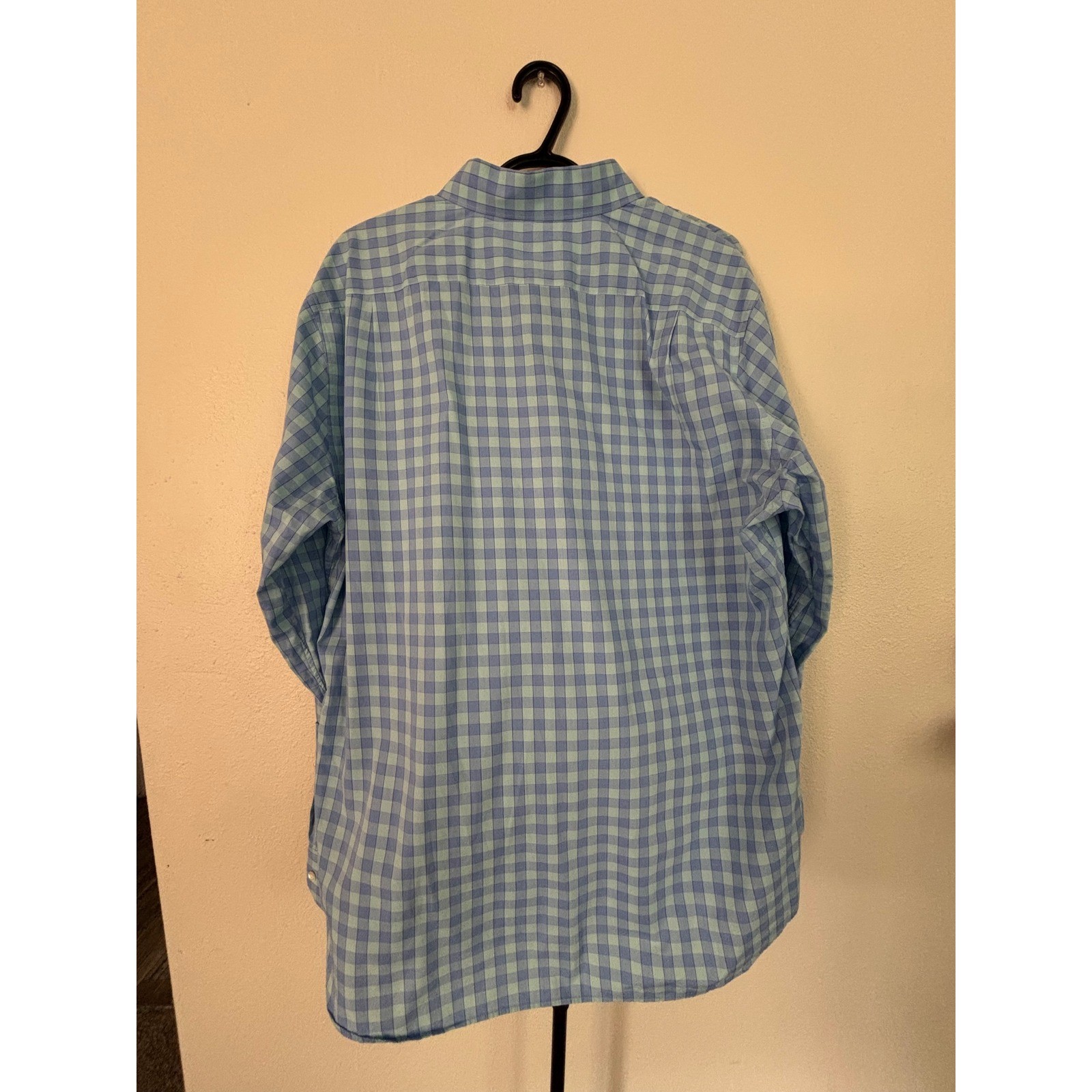 Bonobos Slim Fit Gingham Button Down Shirt Mens XL Blue Teal Plaid Long Sleeve