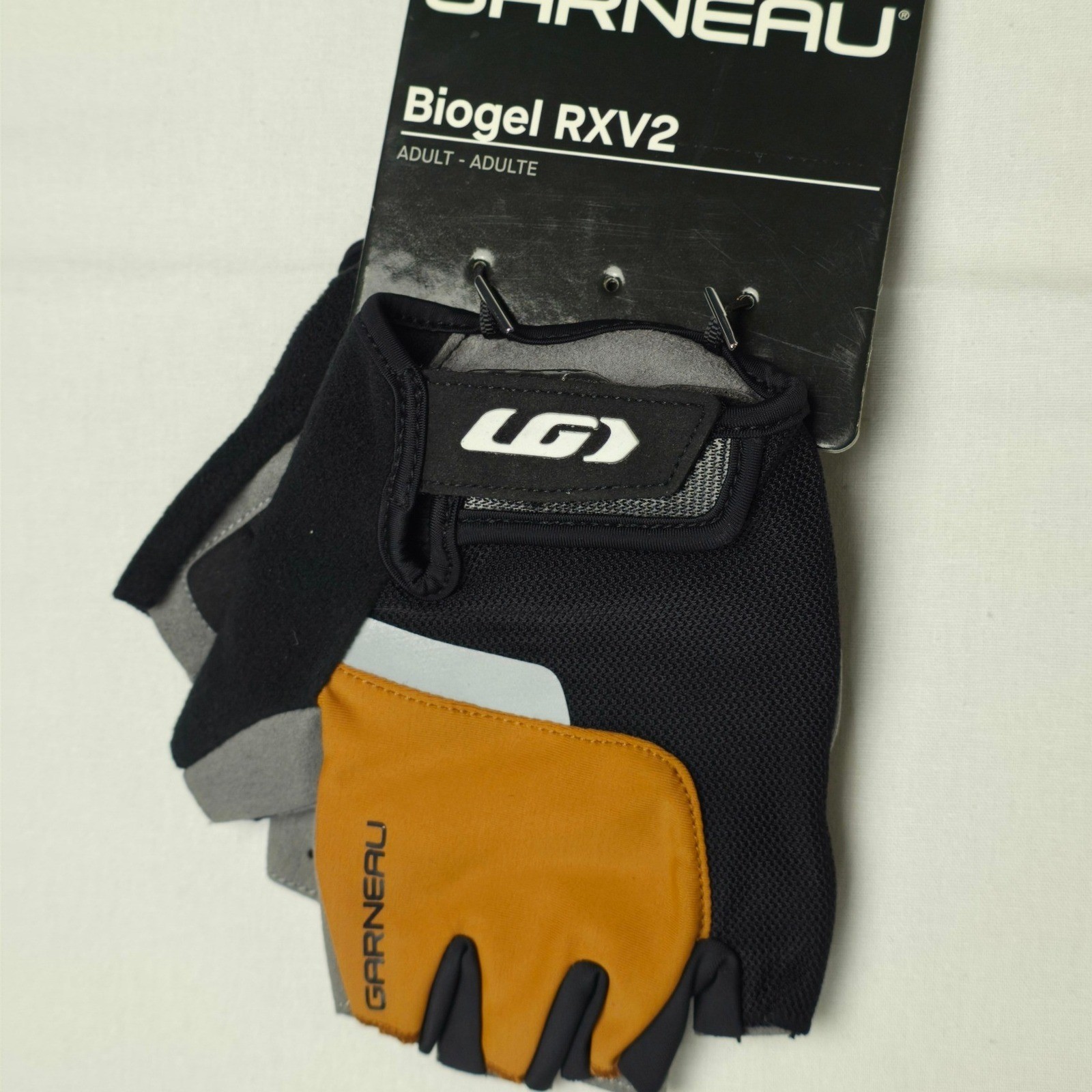Louis Garneau Biogel RXV2 Cycling Gloves Mens XL Caramel Fingerless Padded NWT
