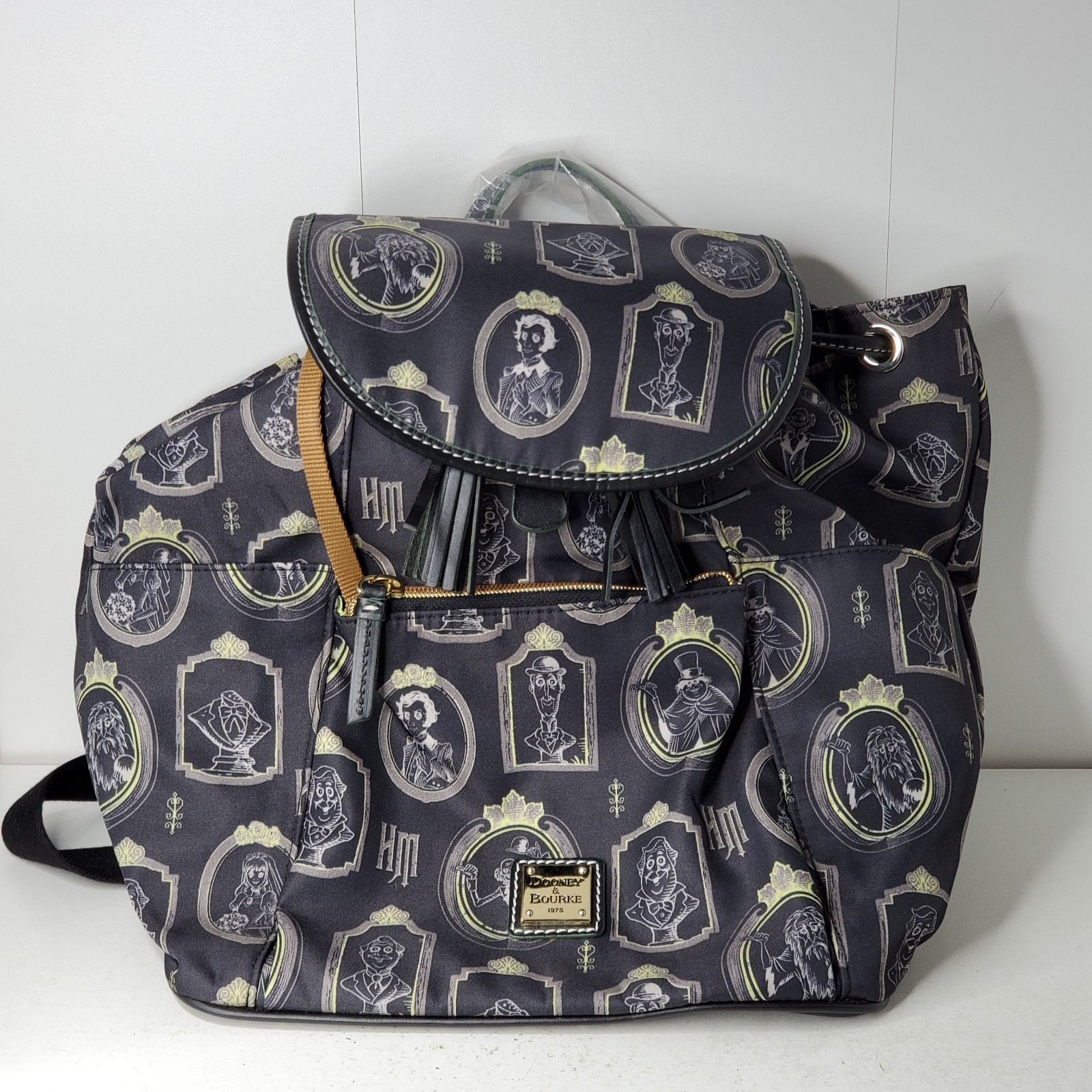 Dooney Bourke Disney Haunted Mansion 2 Backpack Ghost Portrait Print NWT