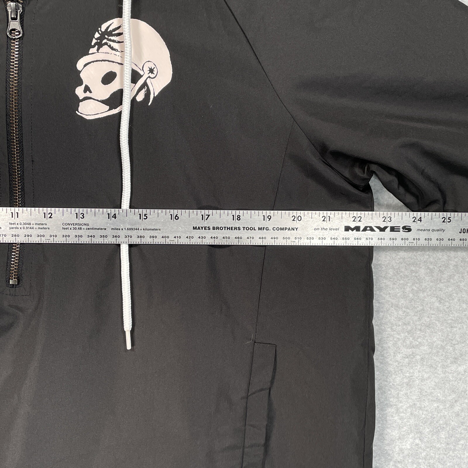 My Chemical Romance Windbreaker Jacket M Black Lightweight 2017 1/2 Zip Pullover