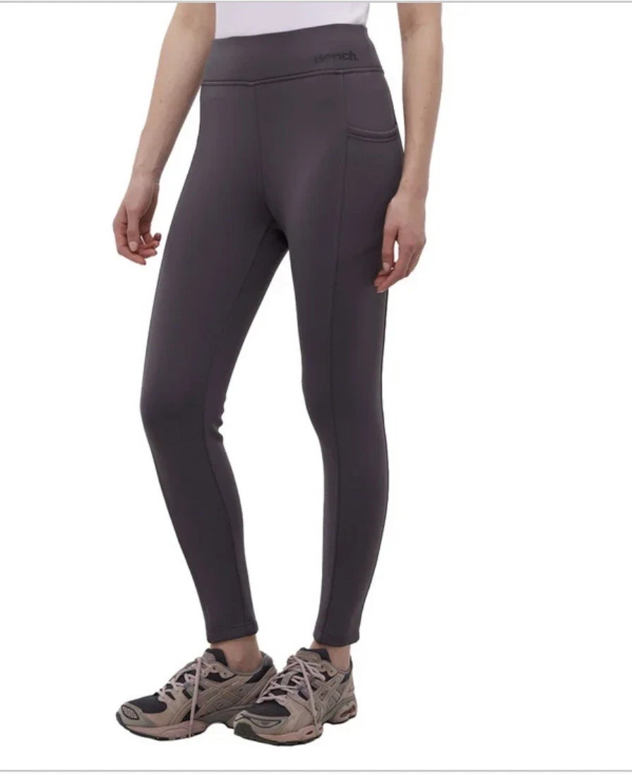 Bench Urbanwear Women’s Lined Leggings, Dark Gray, Size XXL