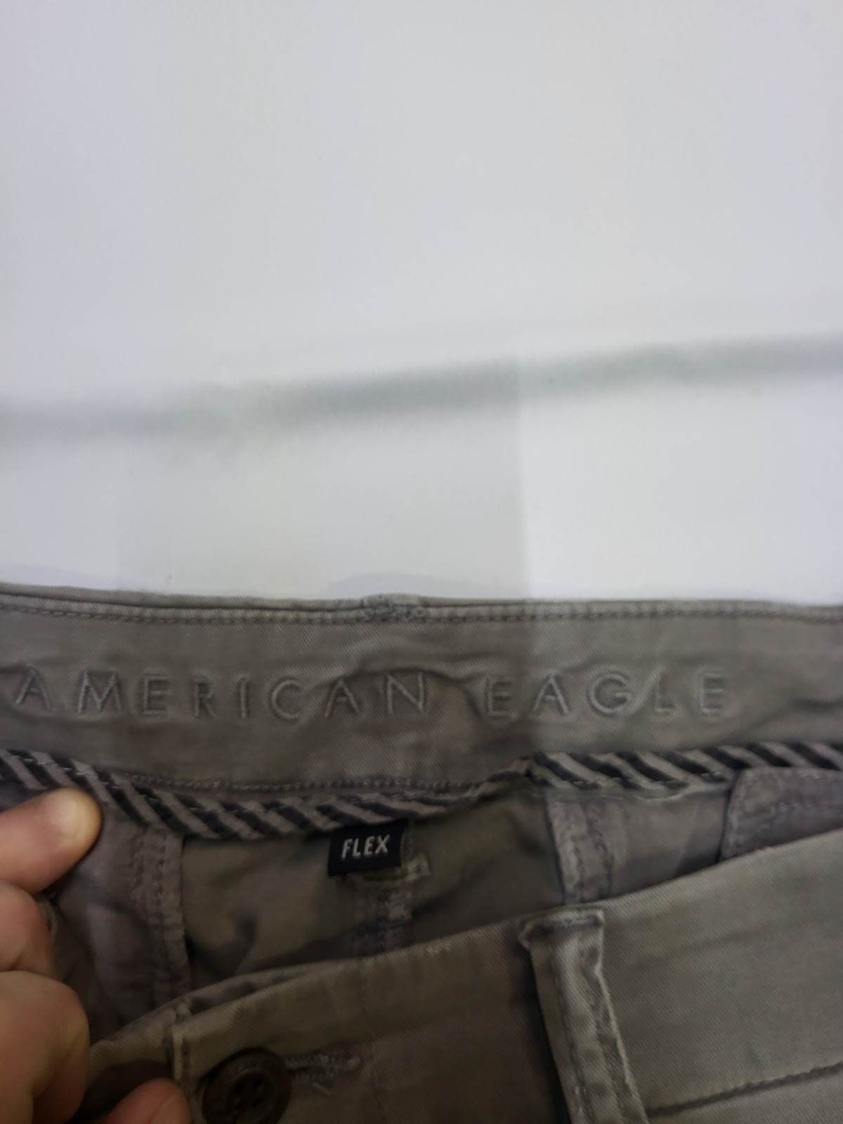 American Eagle Flex Khaki Chino Pants Men’s 34×32 Slim Straight Stretch