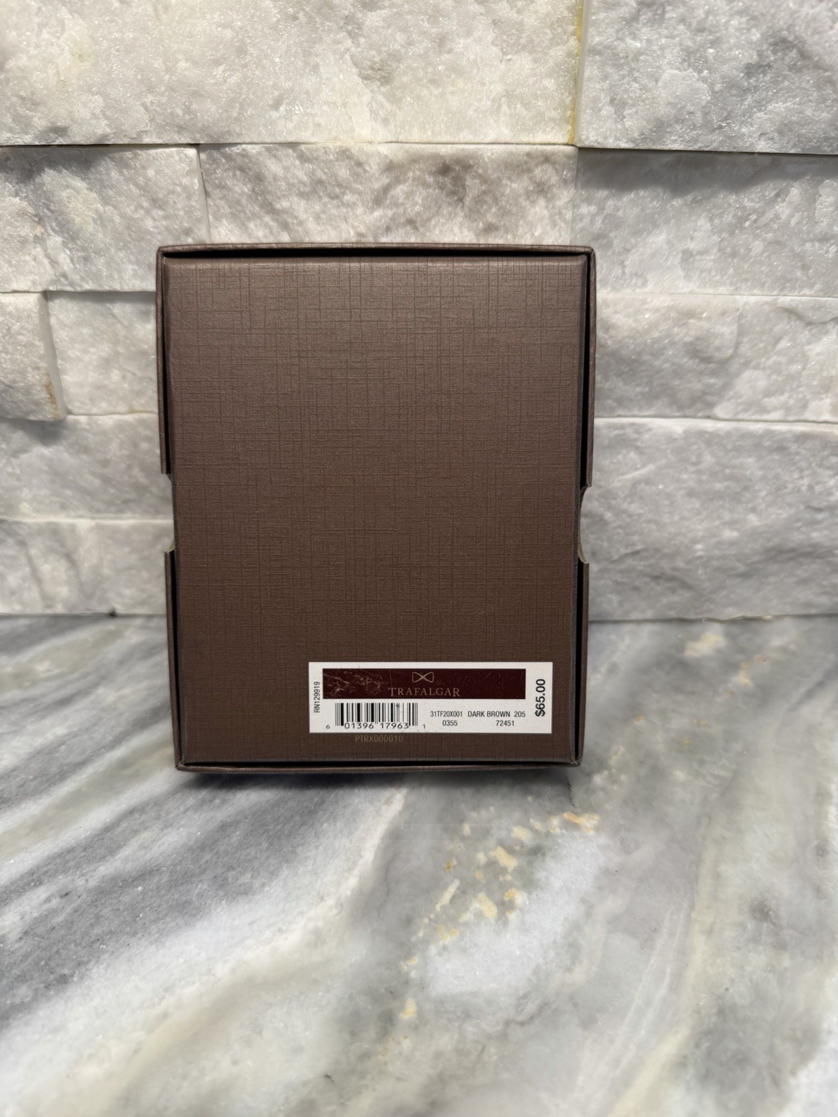Trafalgar Pebbles Brown Leather Card Case Wallet New In Box