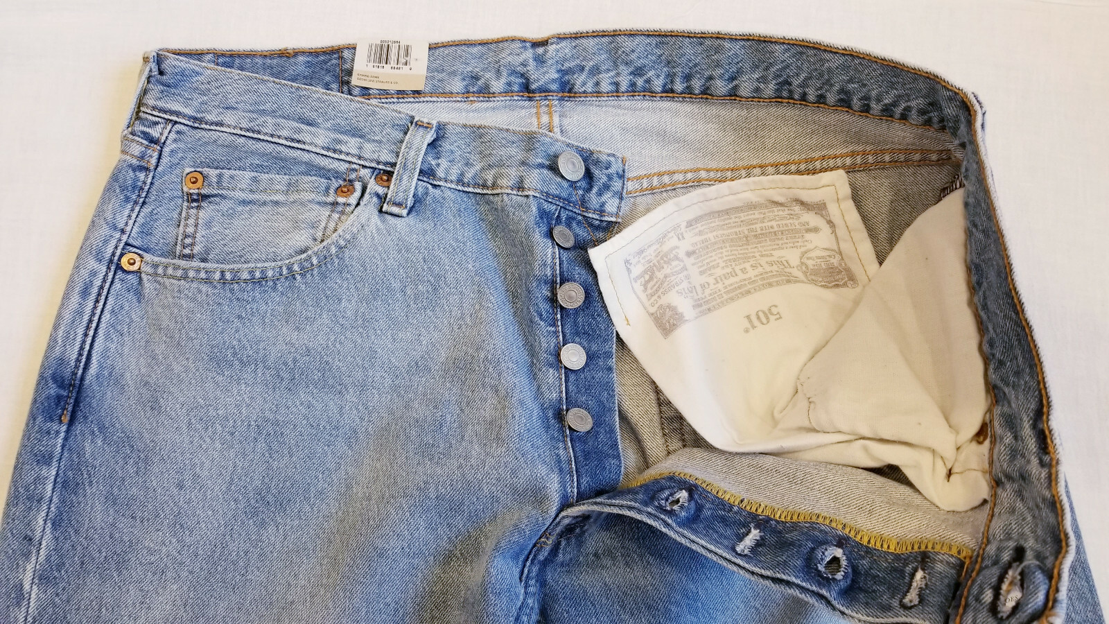 Levis 501 Original Mens Stretch Jeans Distressed-30,32,33,34,36,38,40,42-#2664