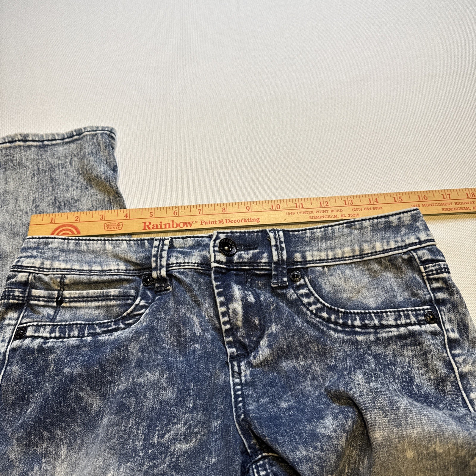 Seven7 Stonewashed Denim Legging Size 4 Retro 80’s # 0068